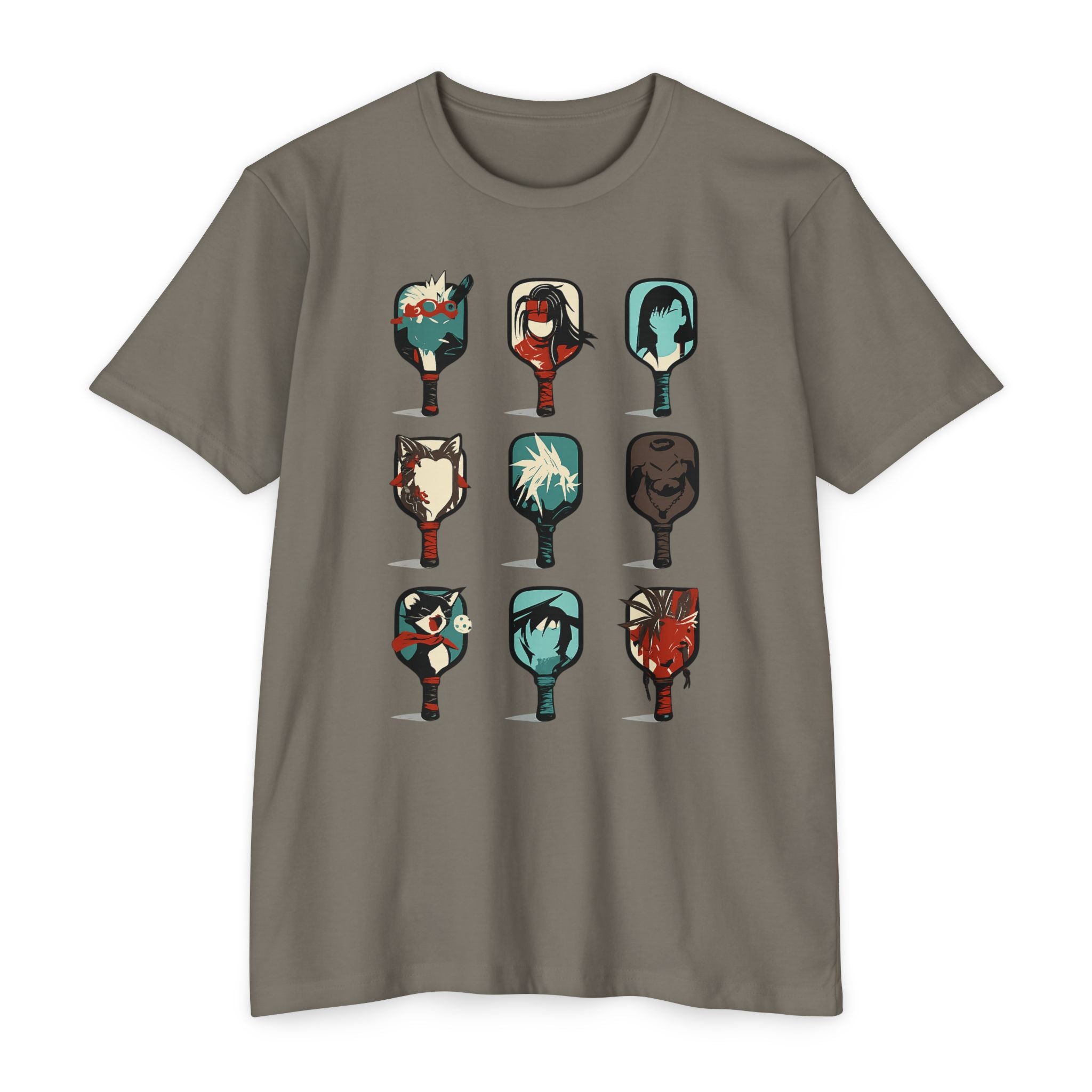 Anime Pickleball Paddle T-Shirt - Trendy Graphic Art Tee
