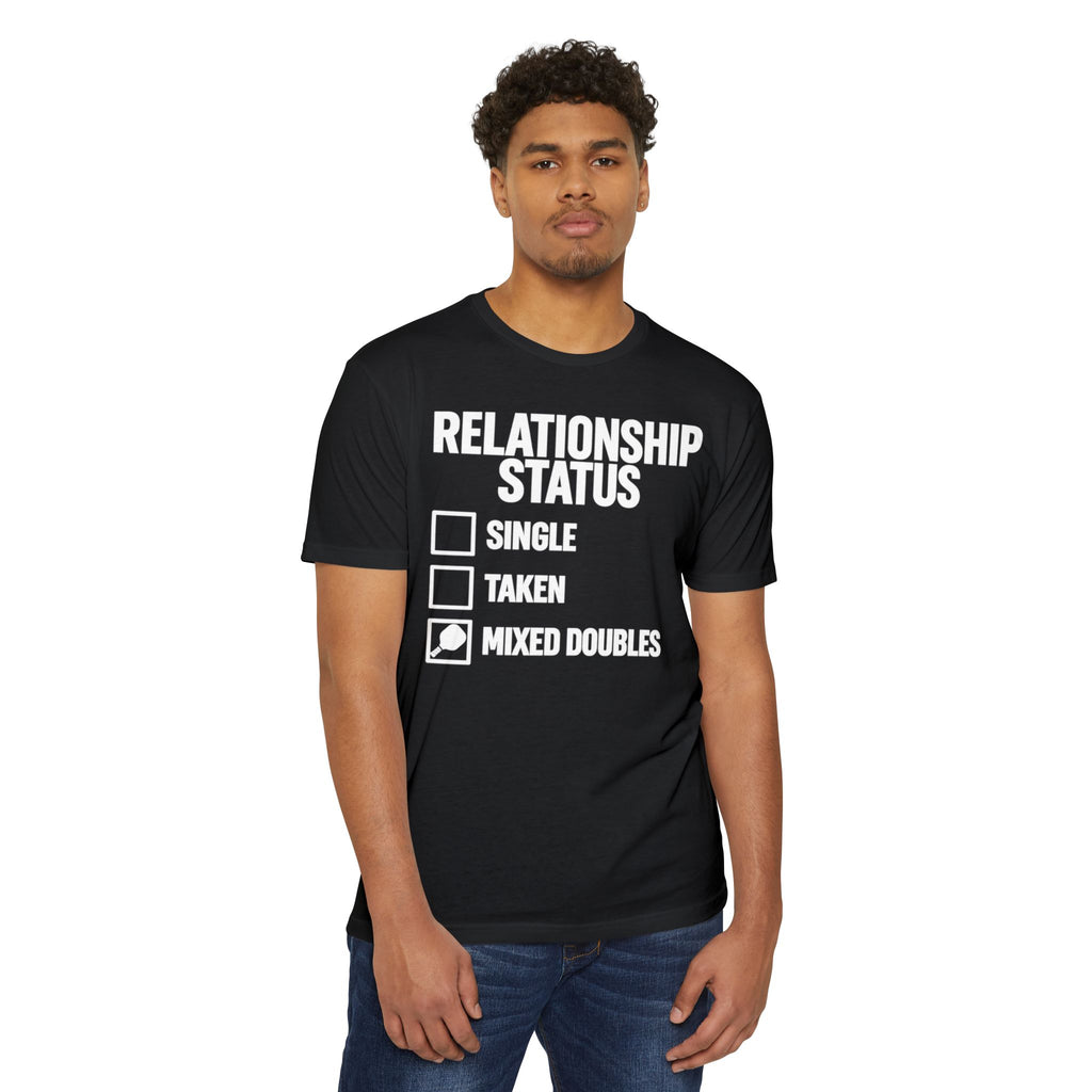 Relationship Status T-Shirt - "Mixed Doubles" Funny Pickleball Shirt