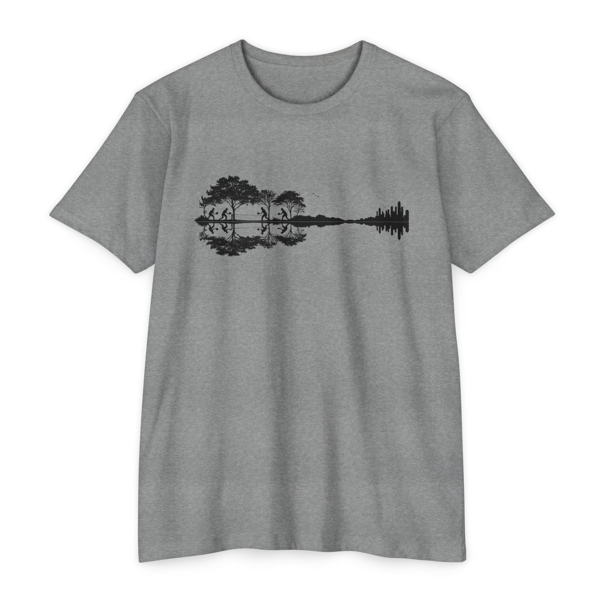 Guitar Soundwave Nature Pickleball T-Shirt