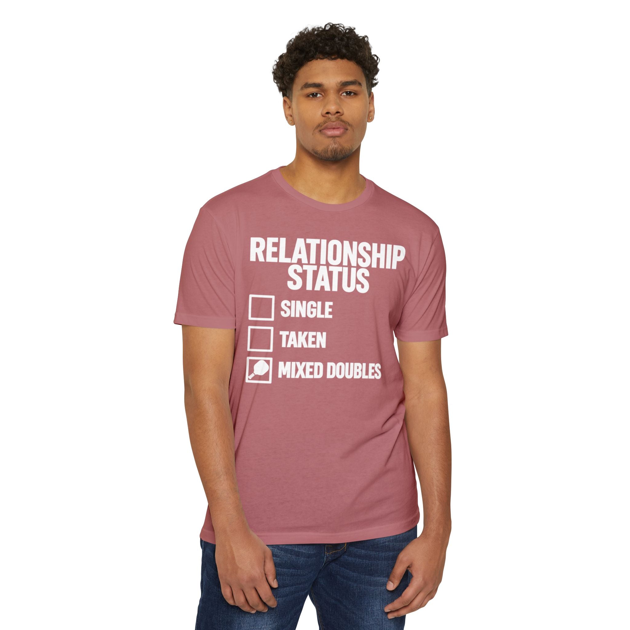 Relationship Status T-Shirt - "Mixed Doubles" Funny Pickleball Shirt