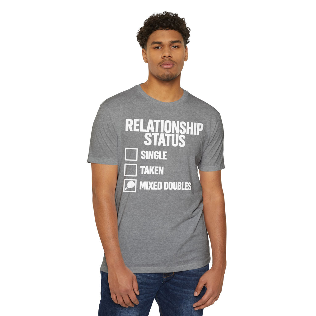 Relationship Status T-Shirt - "Mixed Doubles" Funny Pickleball Shirt