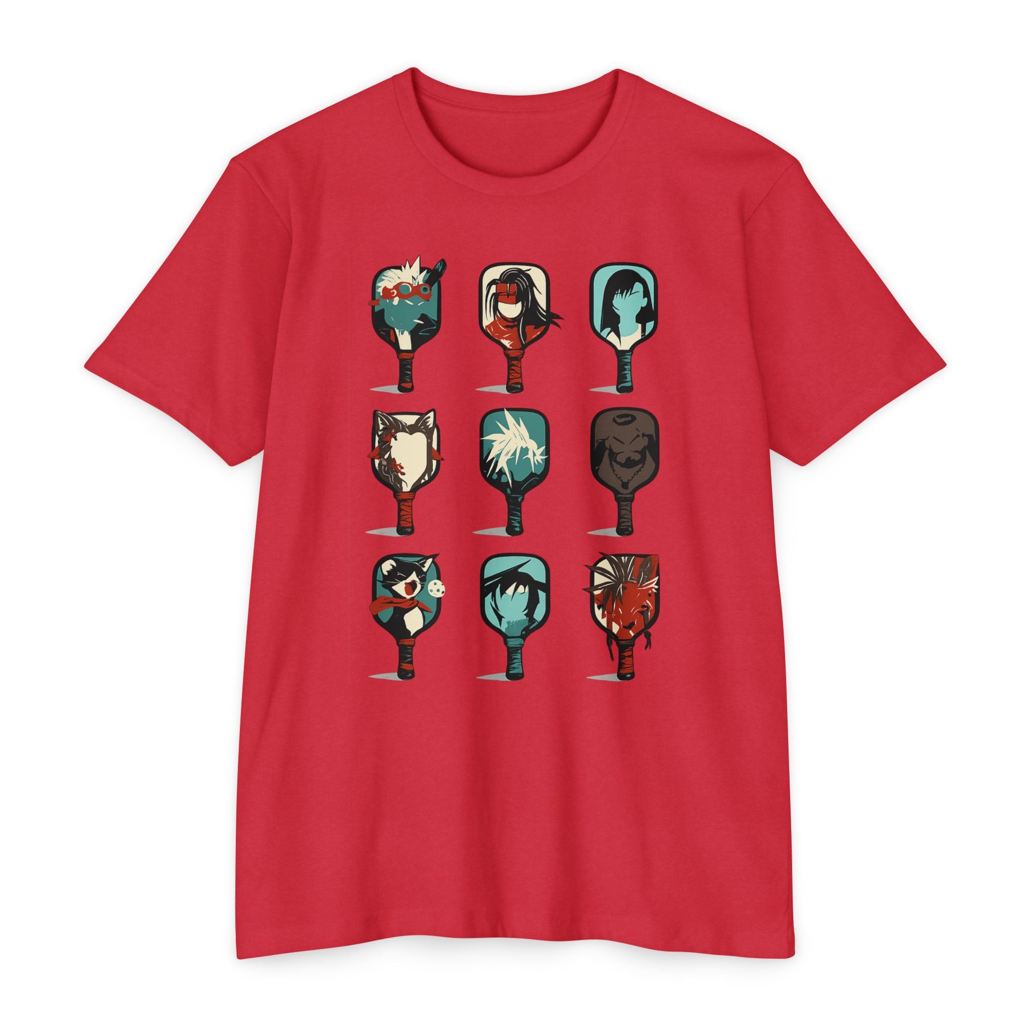 Anime Pickleball Paddle T-Shirt - Trendy Graphic Art Tee