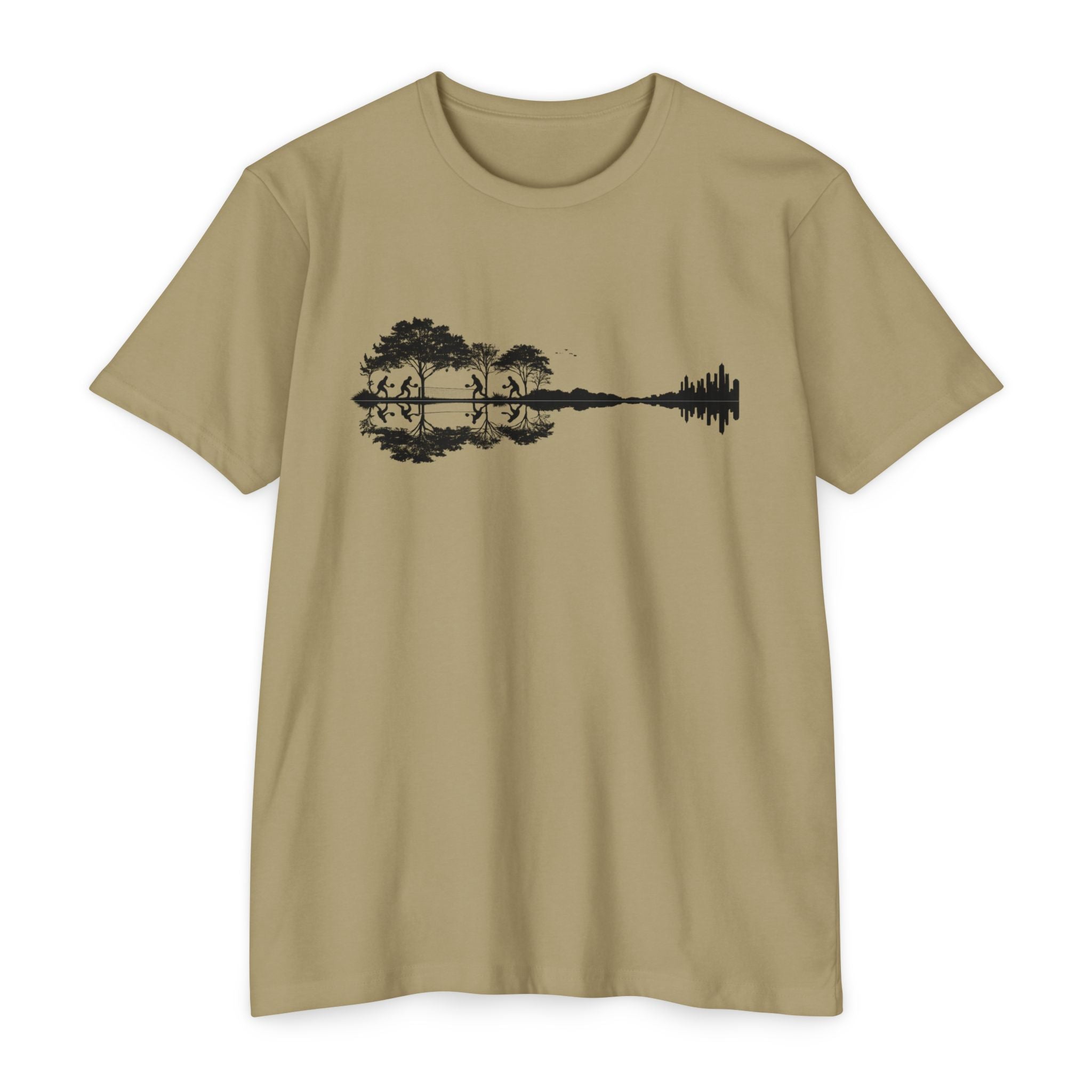 Guitar Soundwave Nature Pickleball T-Shirt