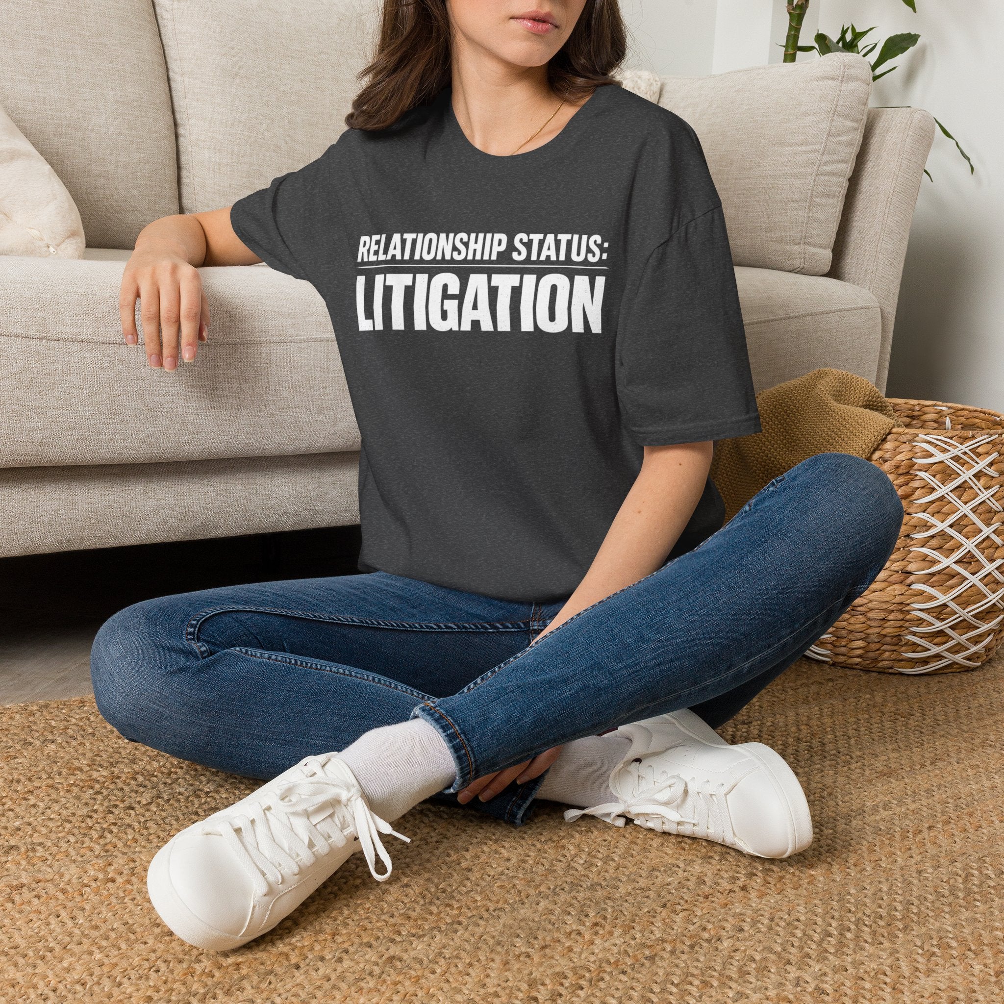 Relationship Status: Litigation T‑Shirt — Funny Lawyer / Law Student Tee