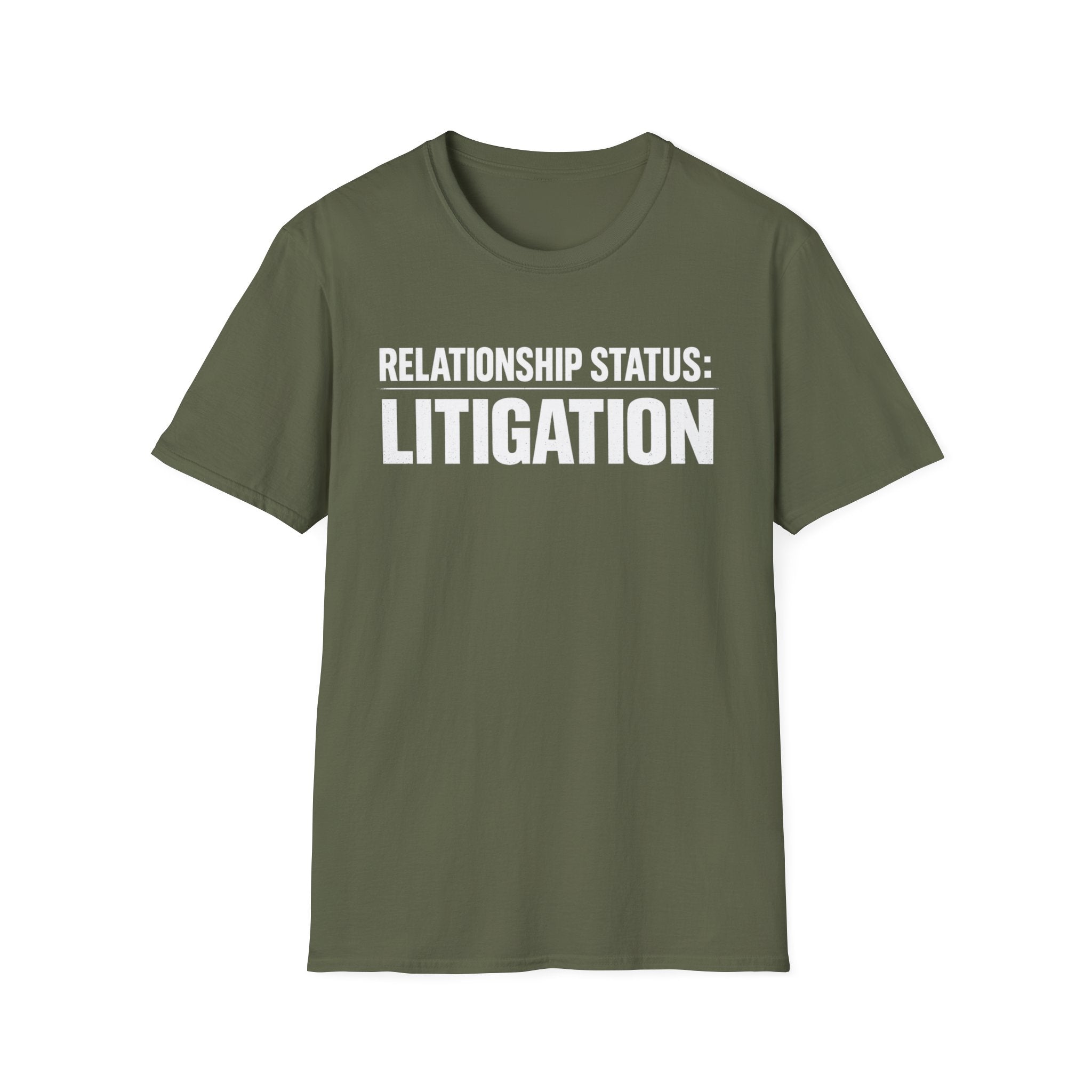 Relationship Status: Litigation T‑Shirt — Funny Lawyer / Law Student Tee