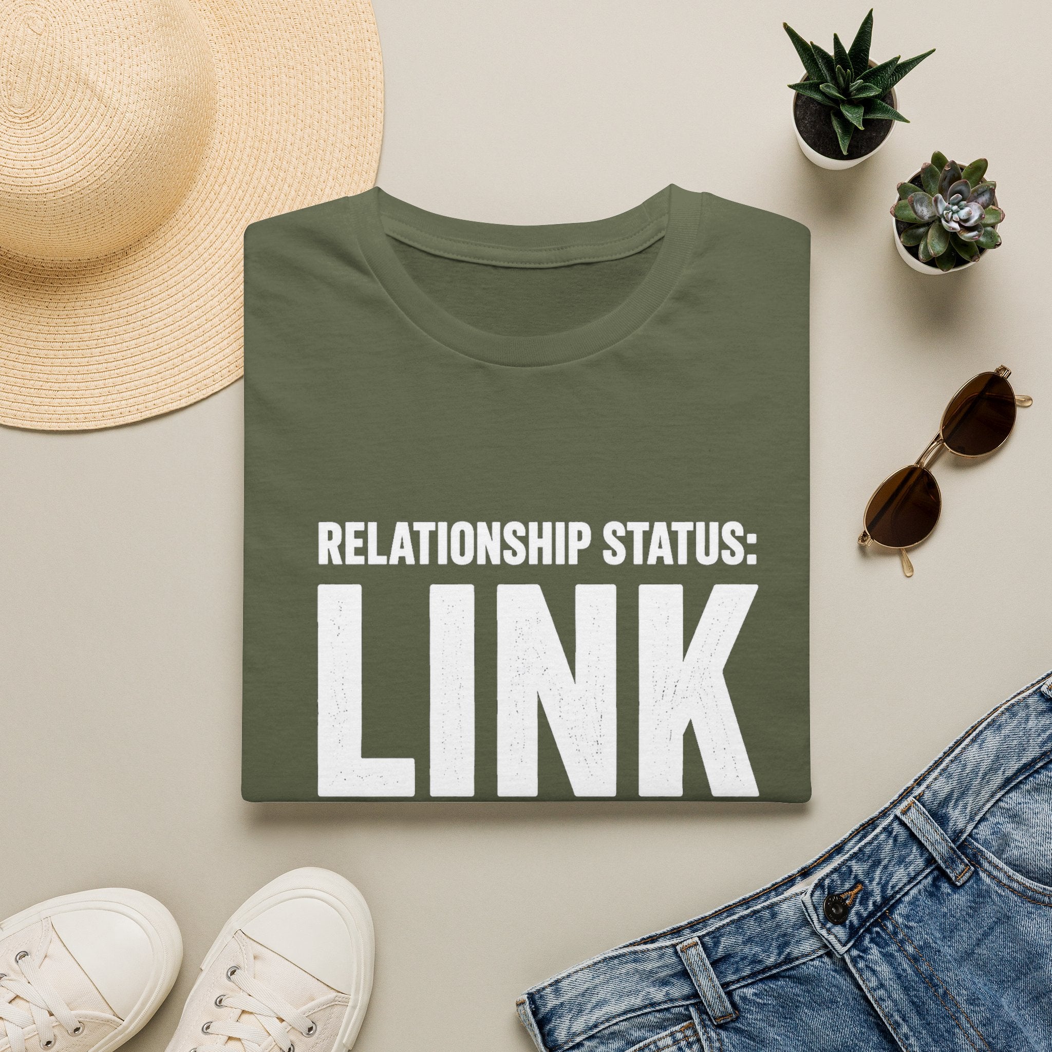 Relationship Status: Link in Bio T-Shirt | Social Media Humor Tee