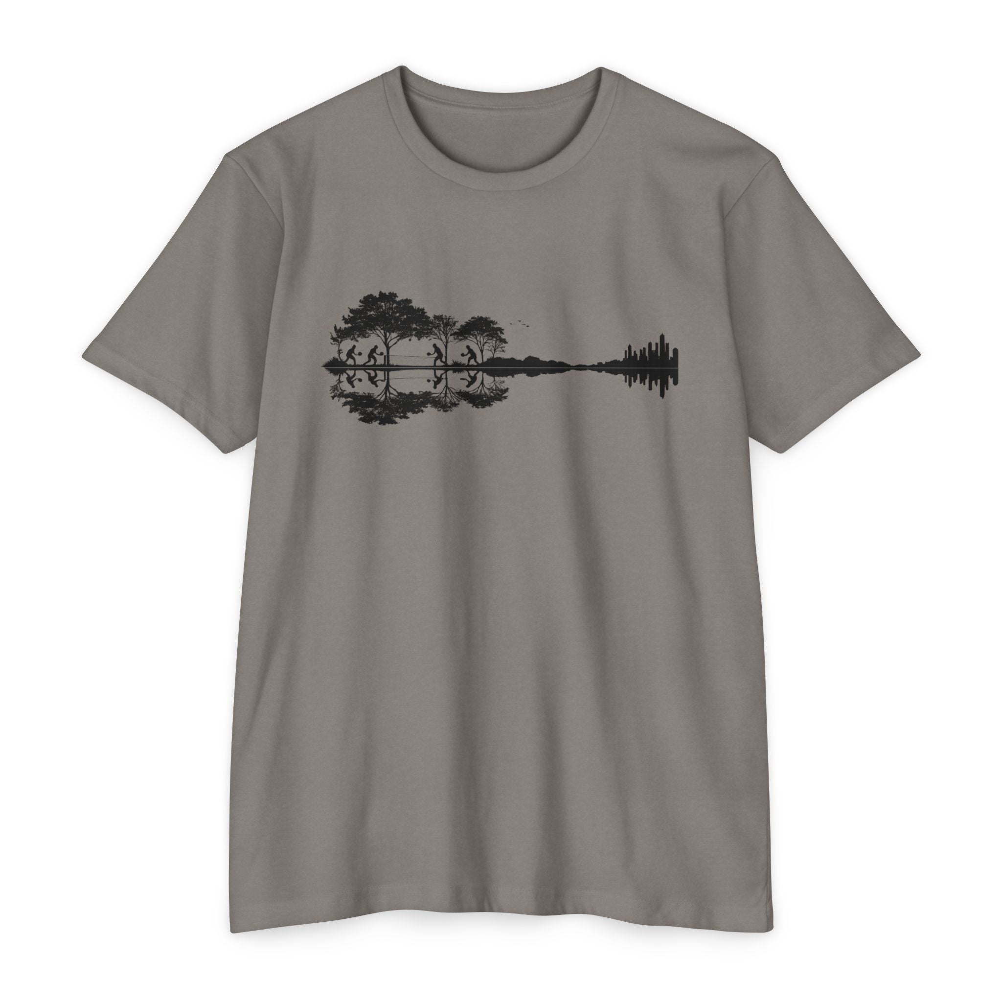 Guitar Soundwave Nature Pickleball T-Shirt