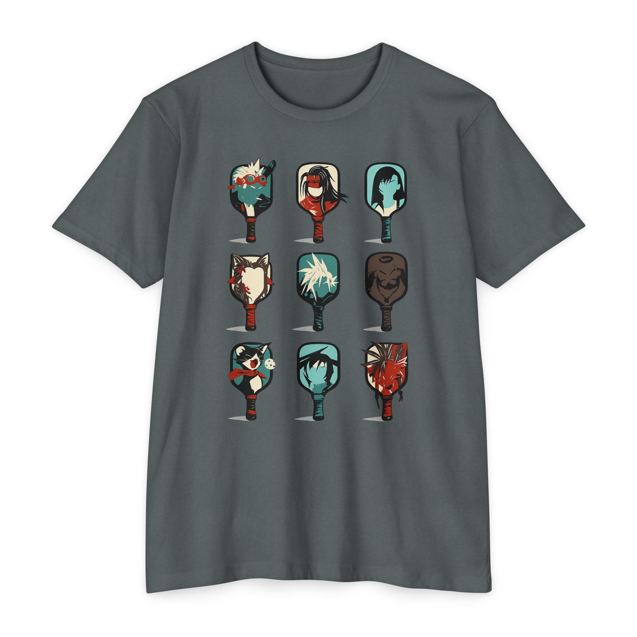 Anime Pickleball Paddle T-Shirt - Trendy Graphic Art Tee