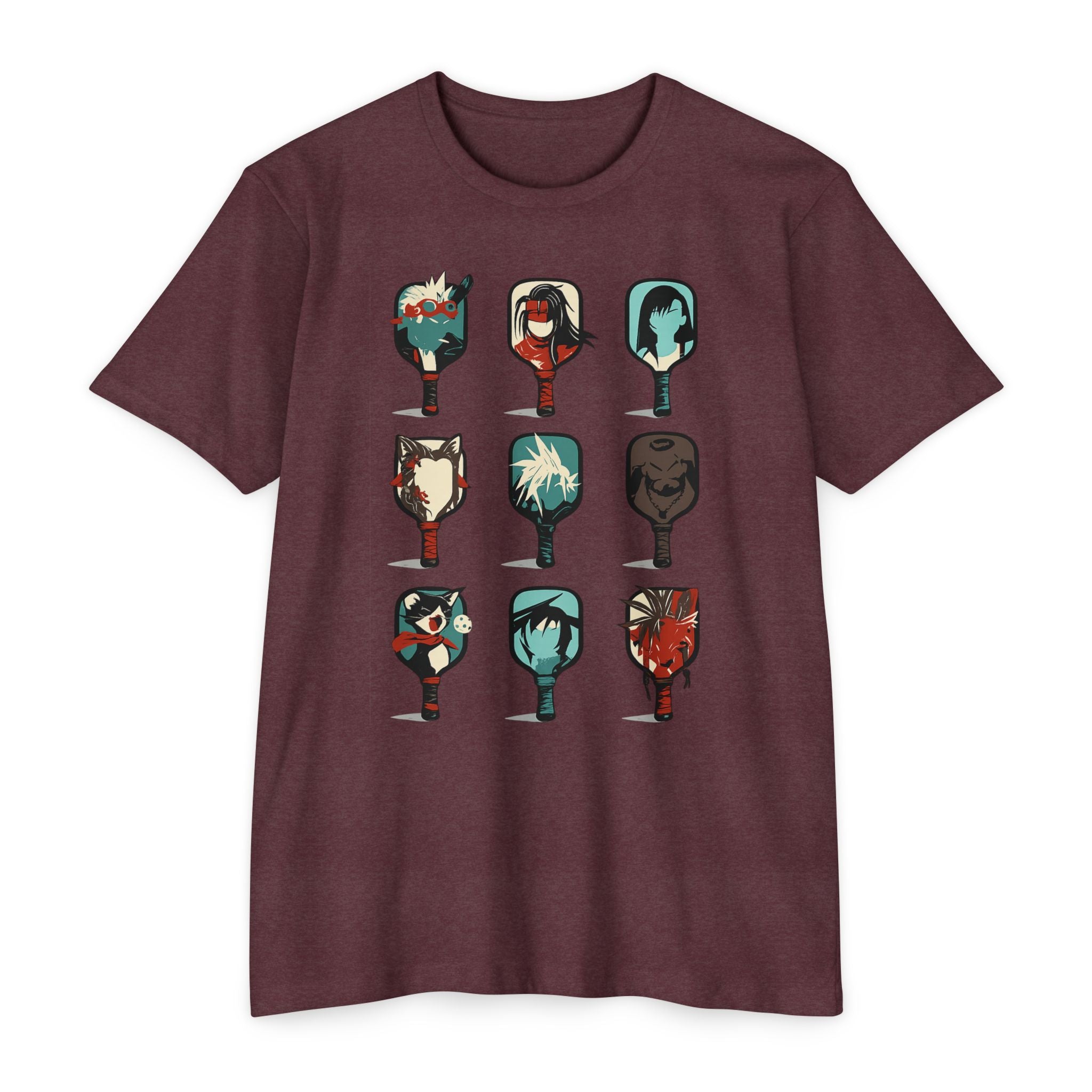 Anime Pickleball Paddle T-Shirt - Trendy Graphic Art Tee