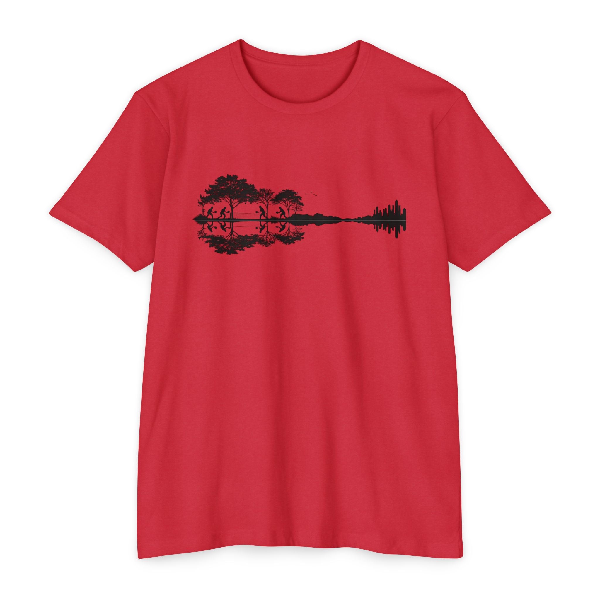 Guitar Soundwave Nature Pickleball T-Shirt