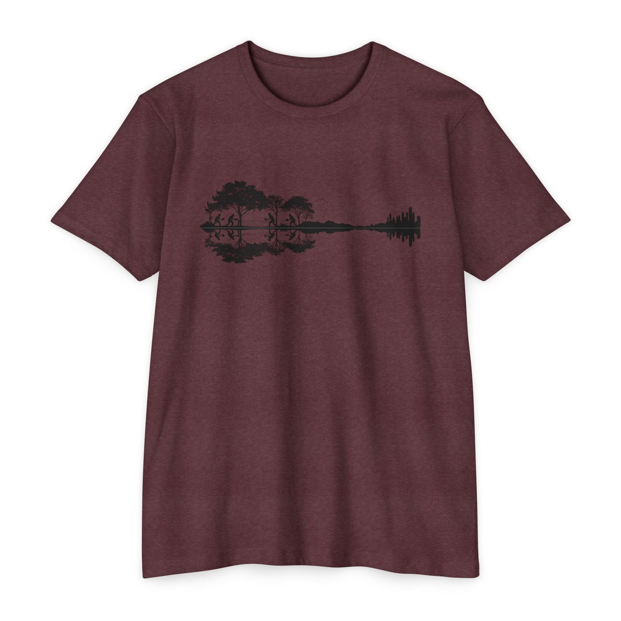 Guitar Soundwave Nature Pickleball T-Shirt