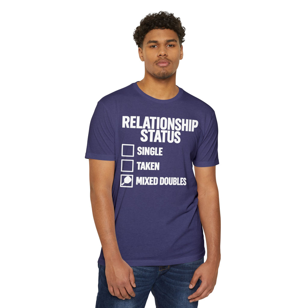Relationship Status T-Shirt - "Mixed Doubles" Funny Pickleball Shirt