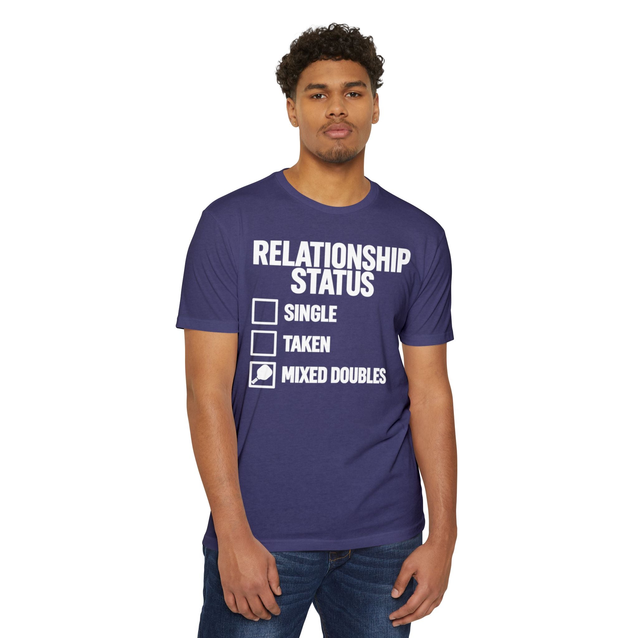 Relationship Status T-Shirt - "Mixed Doubles" Funny Pickleball Shirt