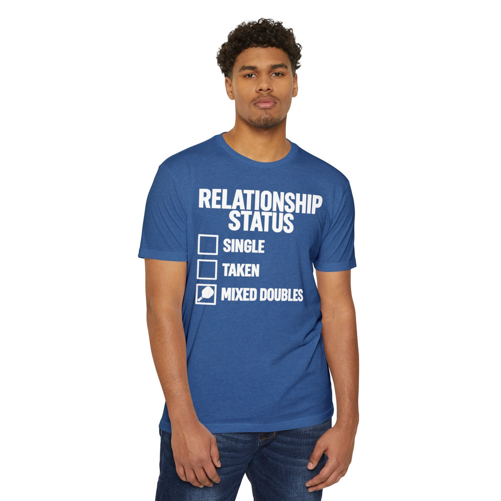 Relationship Status T-Shirt - "Mixed Doubles" Funny Pickleball Shirt