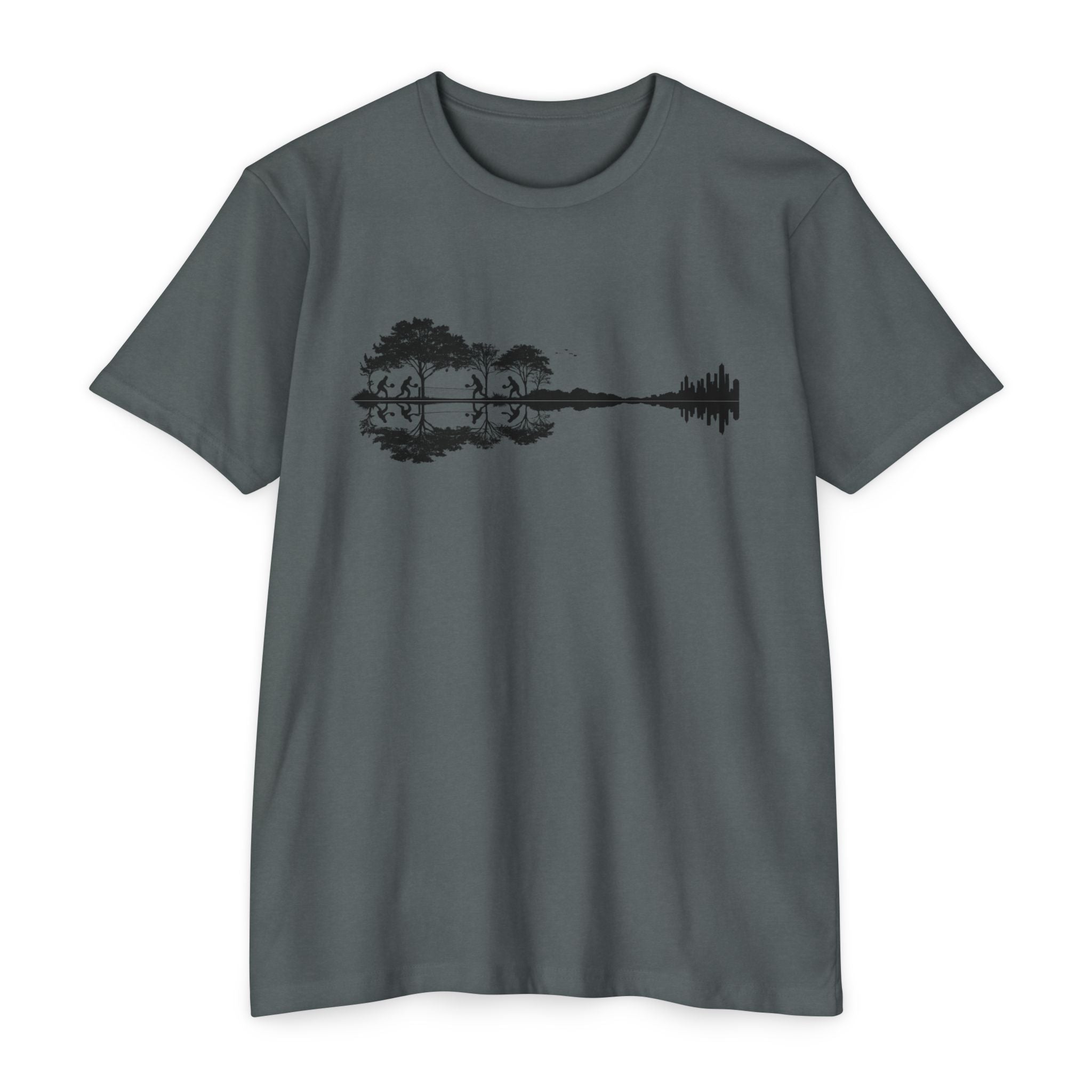 Guitar Soundwave Nature Pickleball T-Shirt