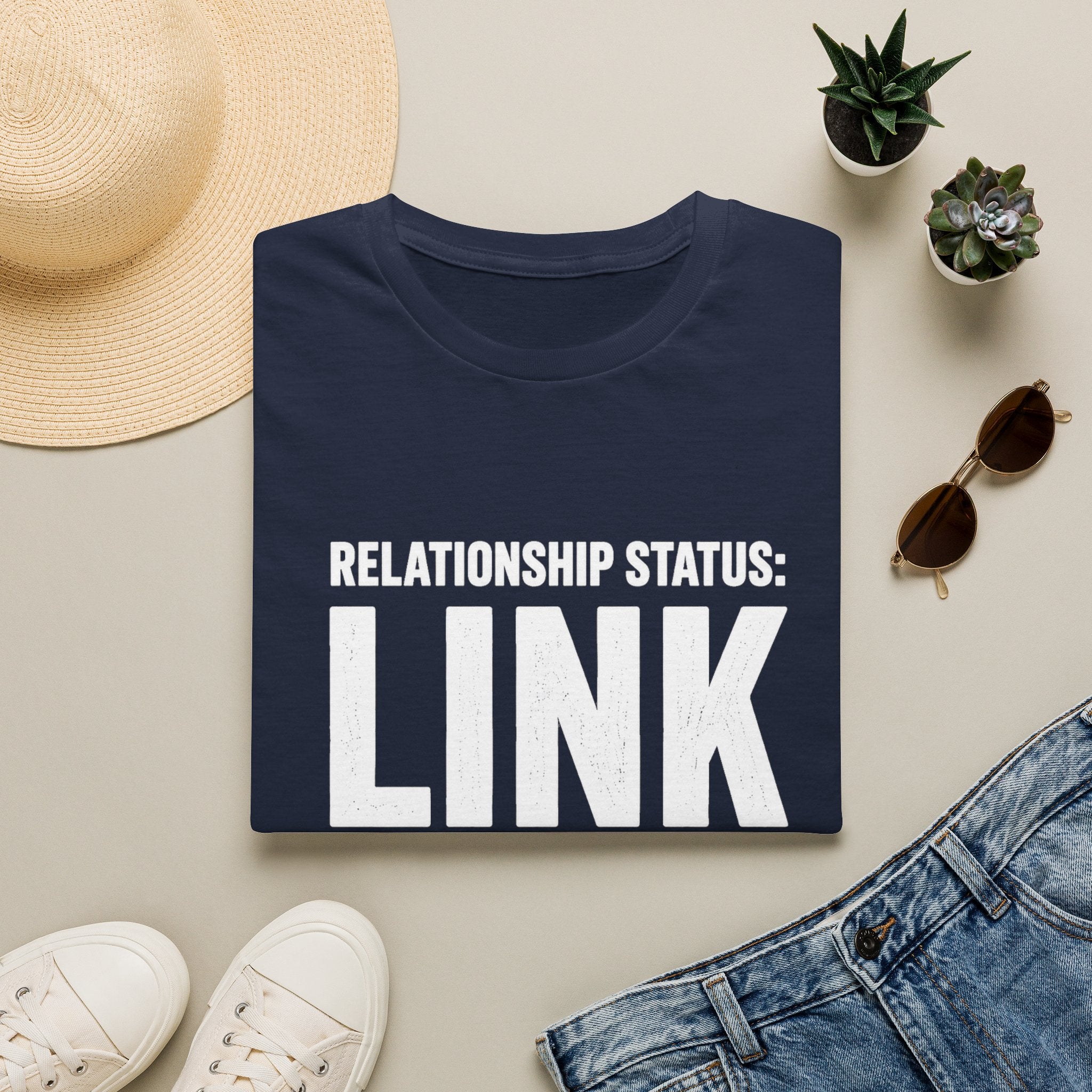 Relationship Status: Link in Bio T-Shirt | Social Media Humor Tee