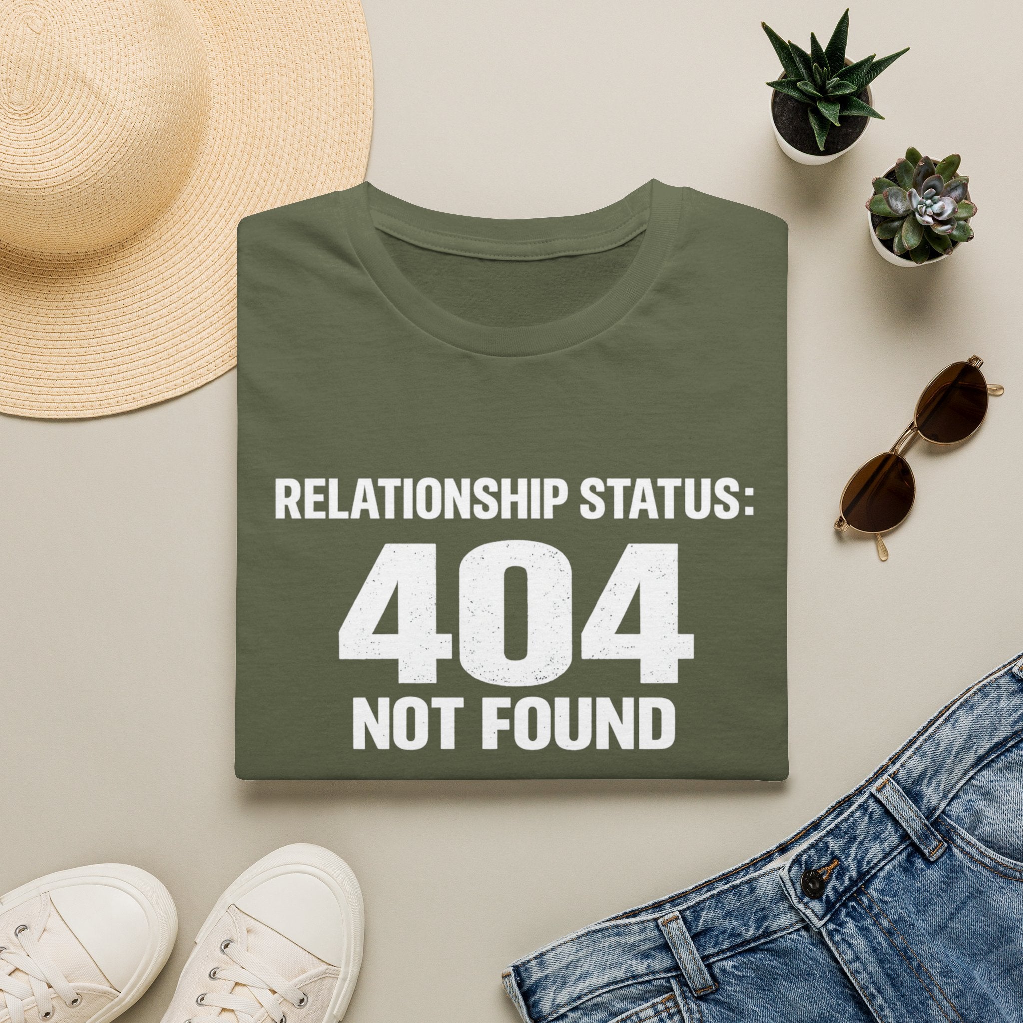 Relationship Status: 404 Not Found T-Shirt | Funny Tech Geek Tee