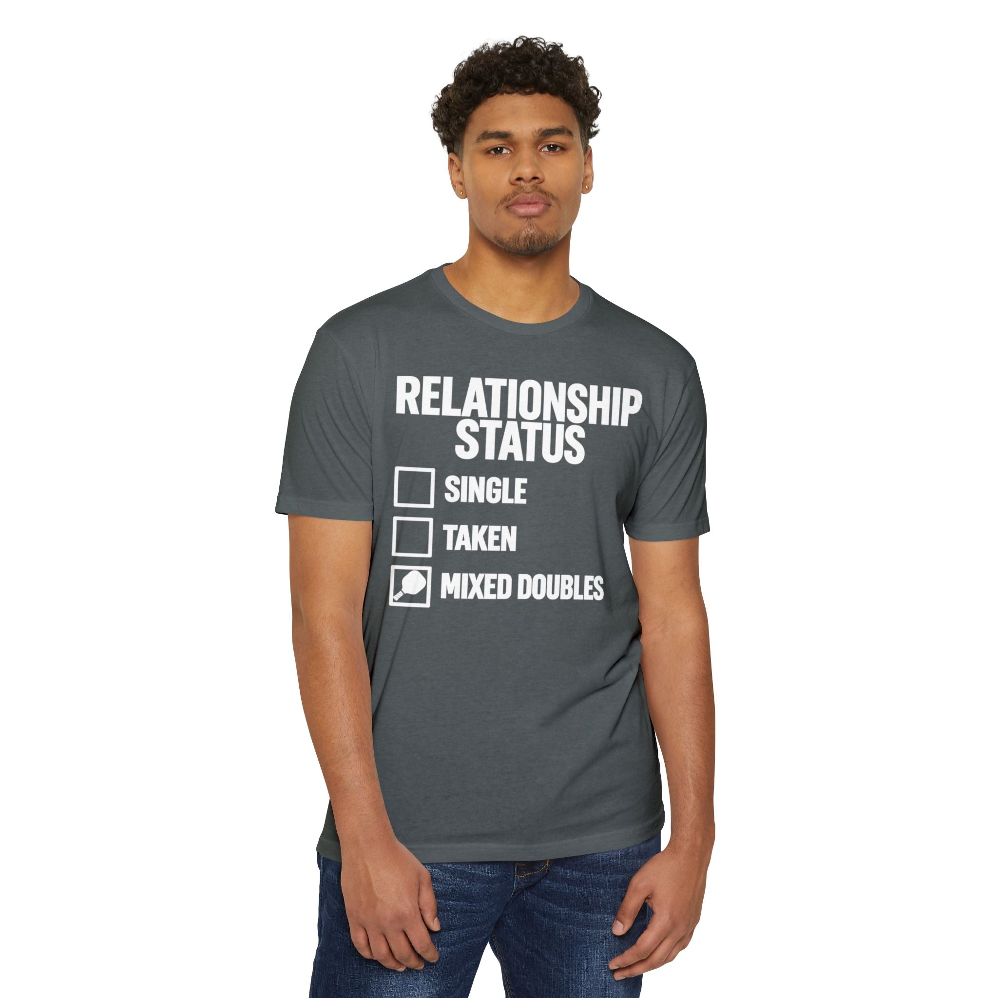 Relationship Status T-Shirt - "Mixed Doubles" Funny Pickleball Shirt