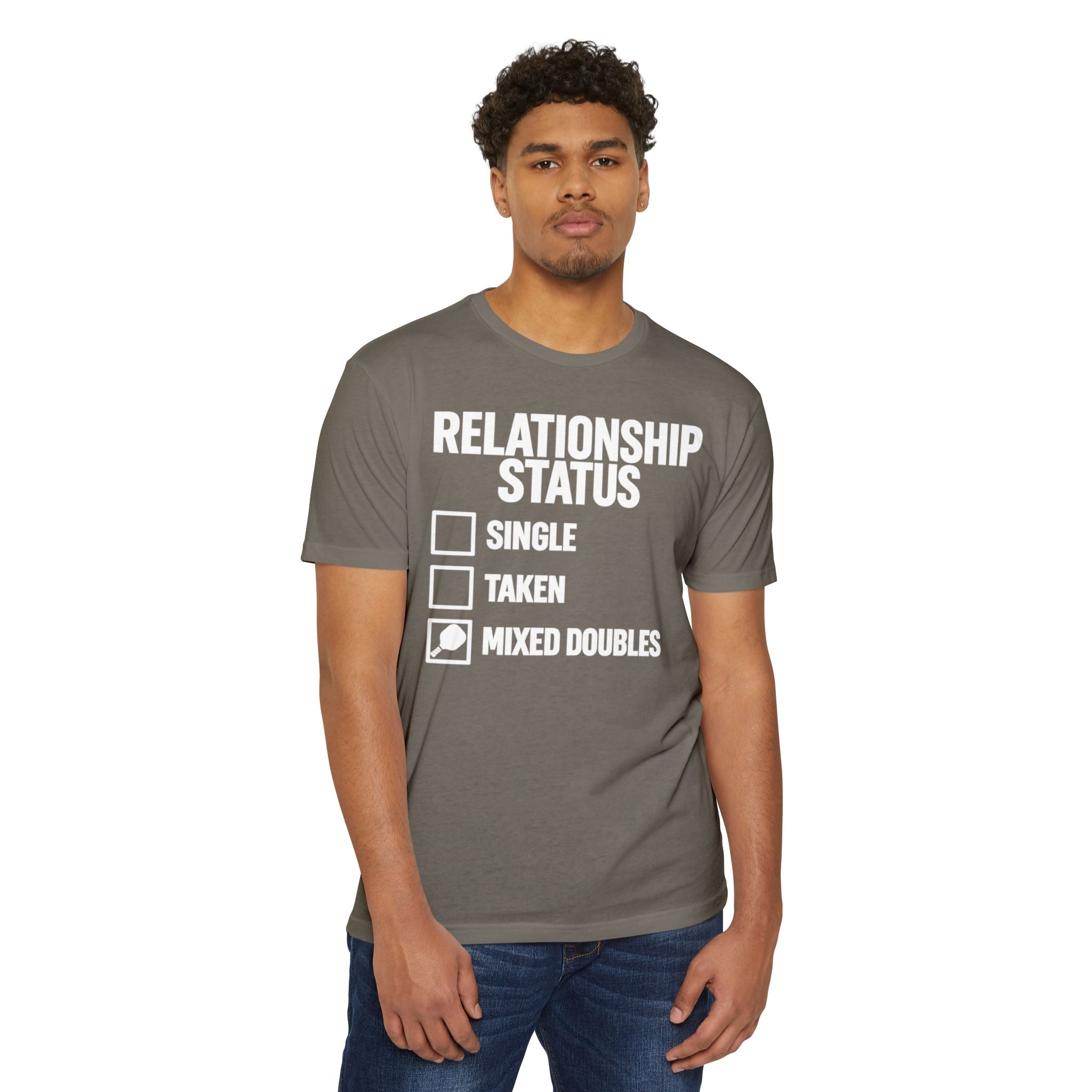 Relationship Status T-Shirt - "Mixed Doubles" Funny Pickleball Shirt