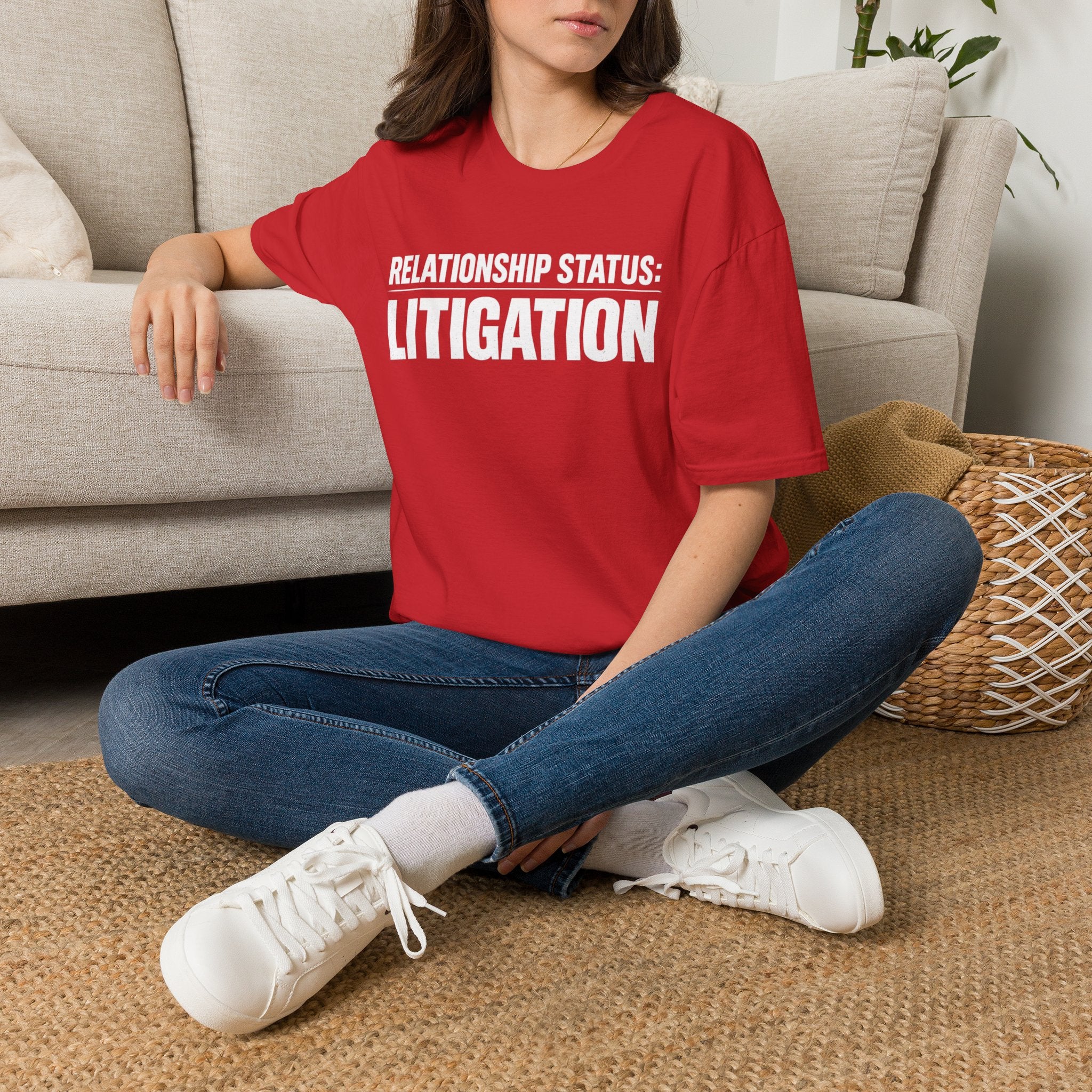 Relationship Status: Litigation T‑Shirt — Funny Lawyer / Law Student Tee