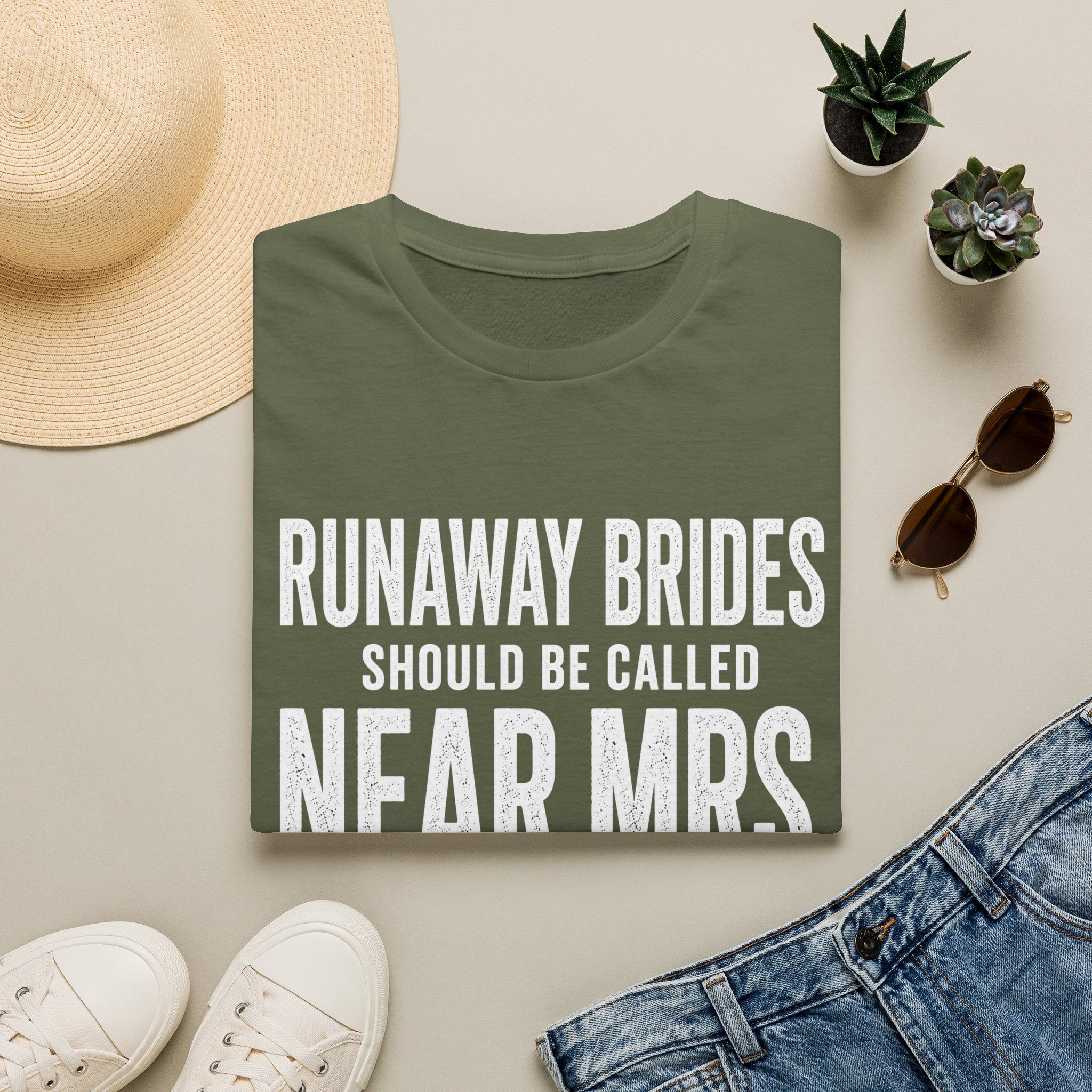 Runaway Brides Should Be Called Near Mrs T-Shirt | Bachelorette Humor