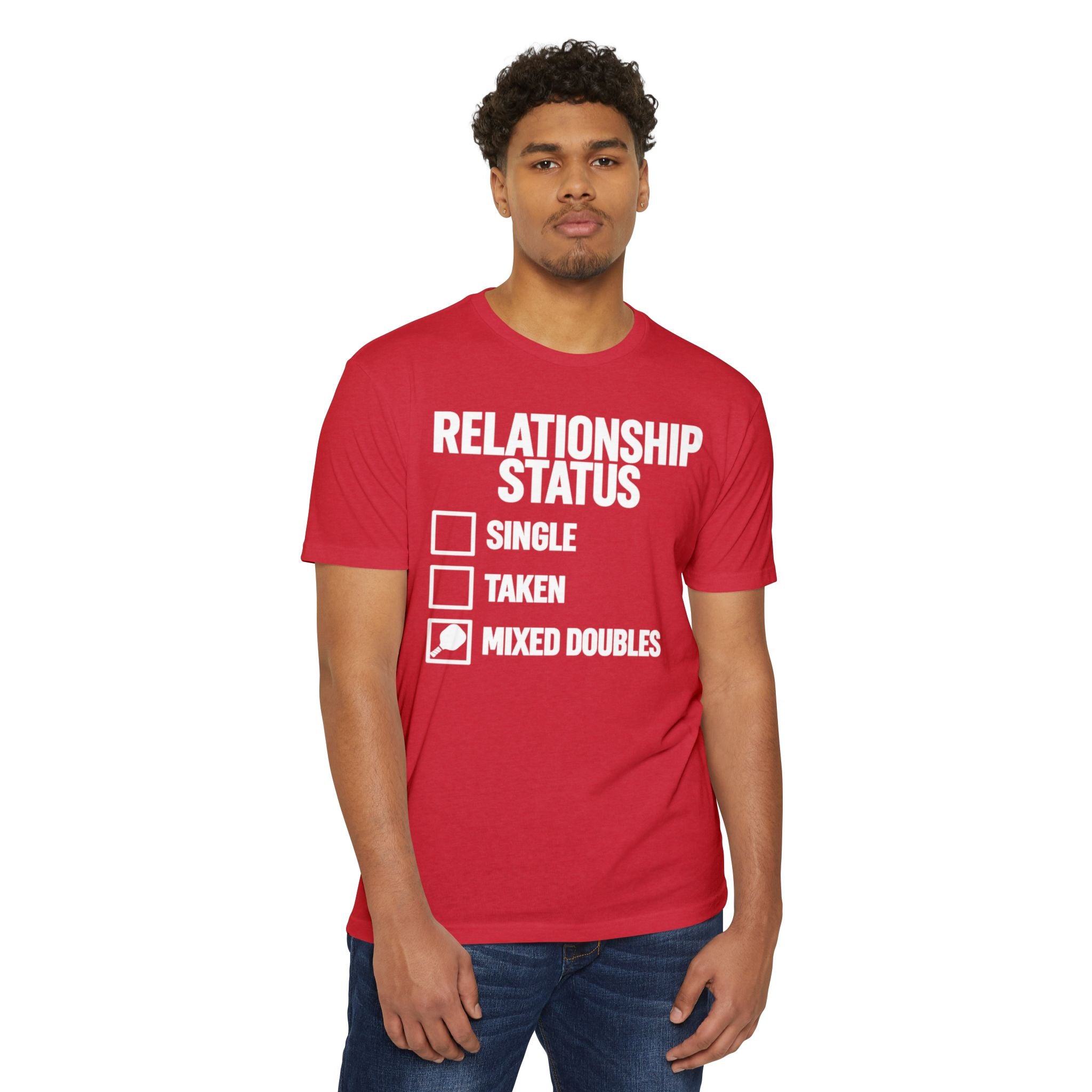 Relationship Status T-Shirt - "Mixed Doubles" Funny Pickleball Shirt