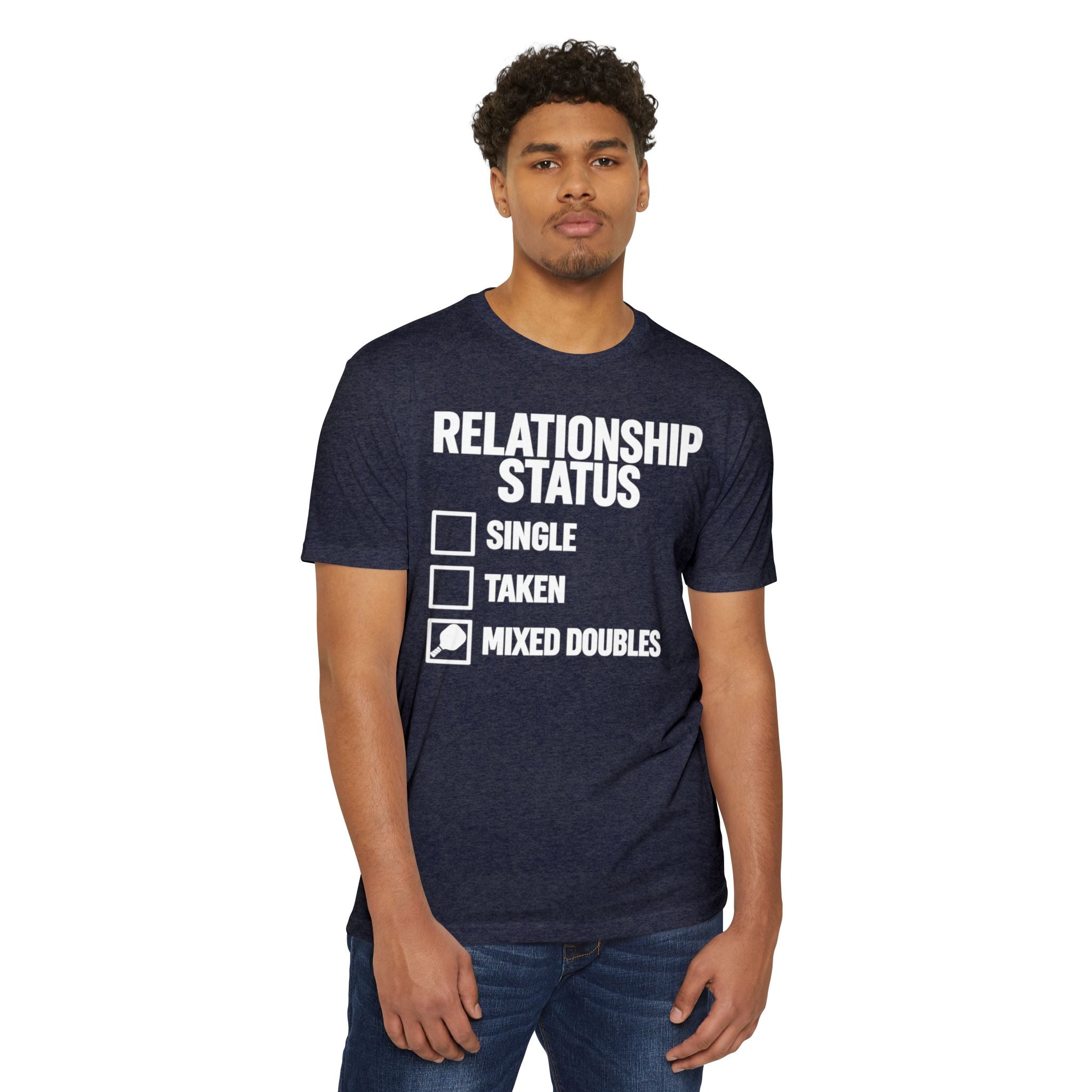 Relationship Status T-Shirt - "Mixed Doubles" Funny Pickleball Shirt