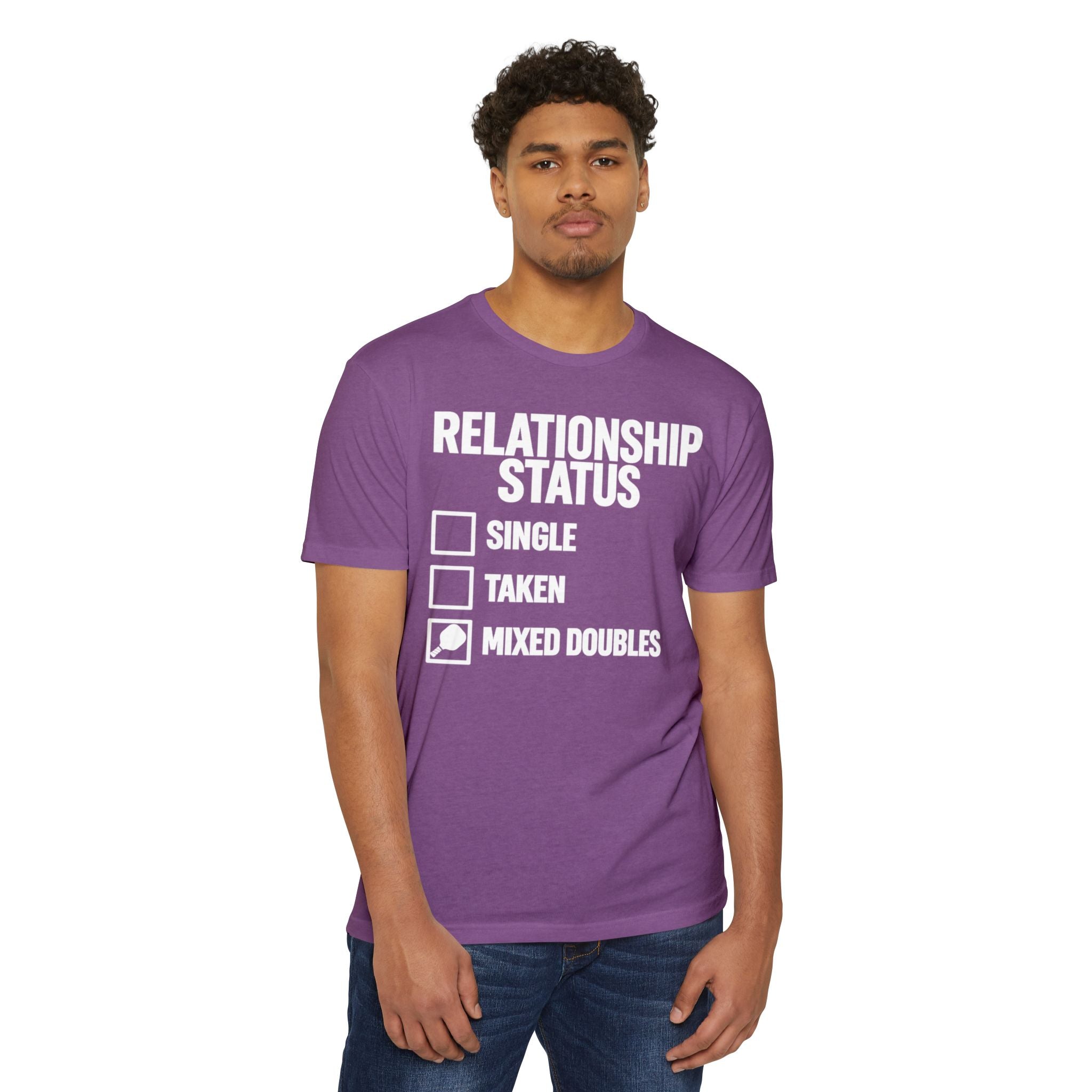 Relationship Status T-Shirt - "Mixed Doubles" Funny Pickleball Shirt