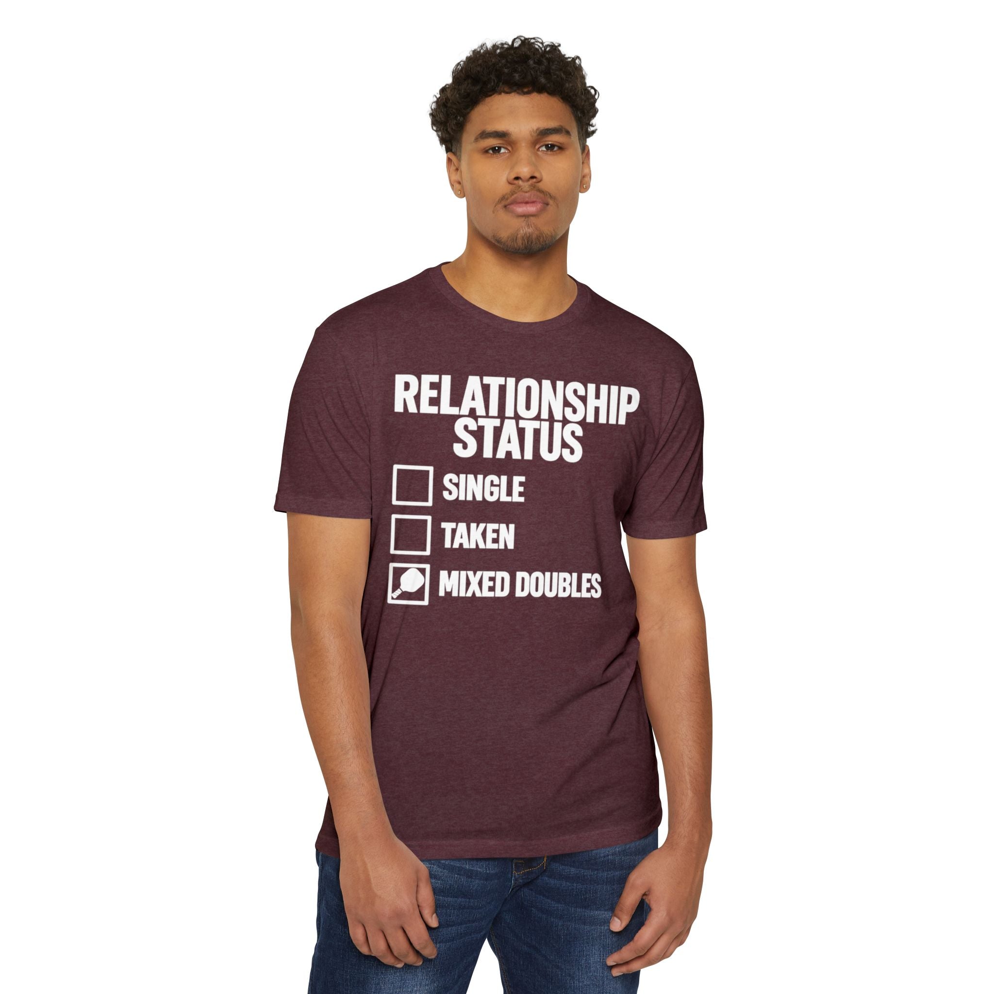 Relationship Status T-Shirt - "Mixed Doubles" Funny Pickleball Shirt