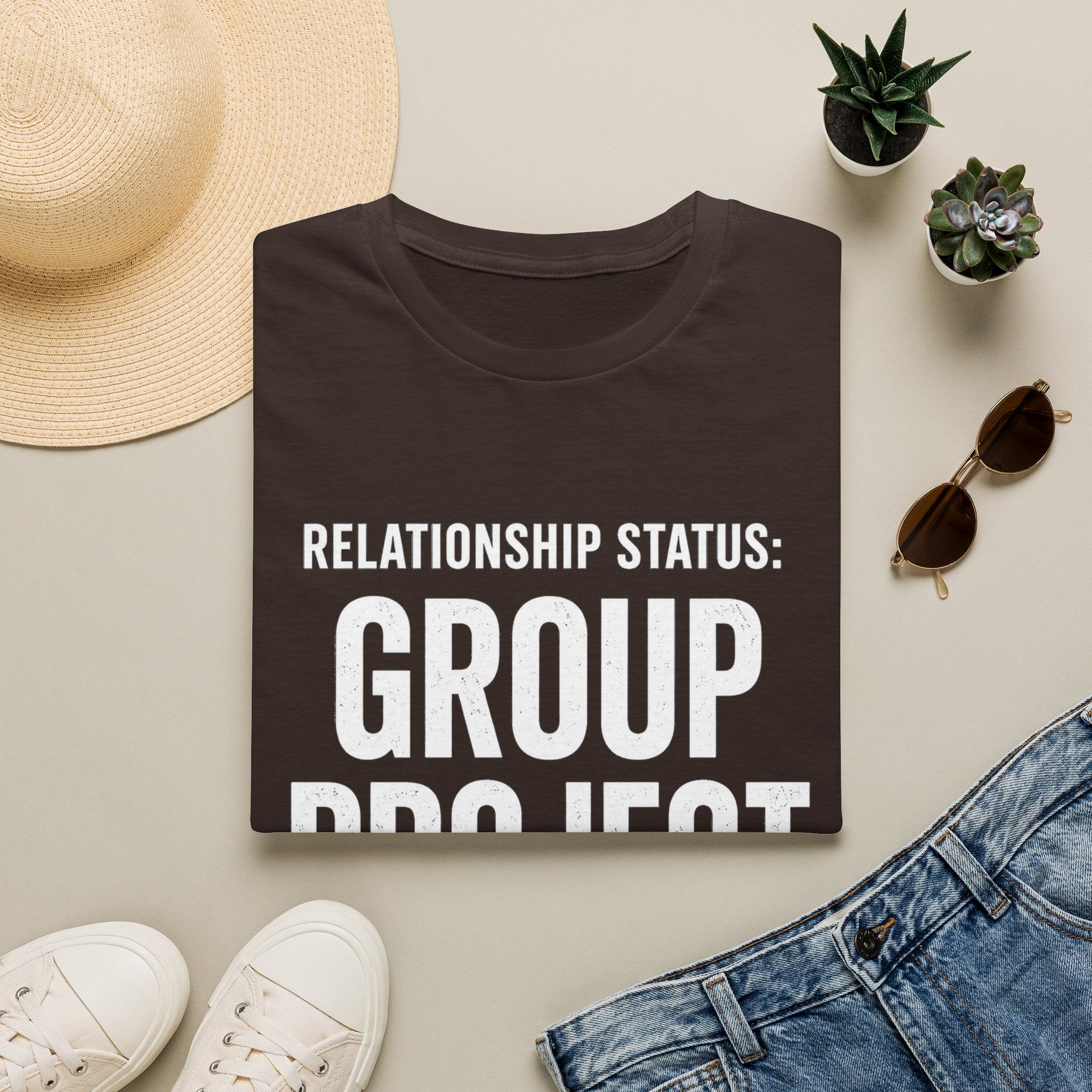 Relationship Status: Group Project T-Shirt | Funny College Student Tee