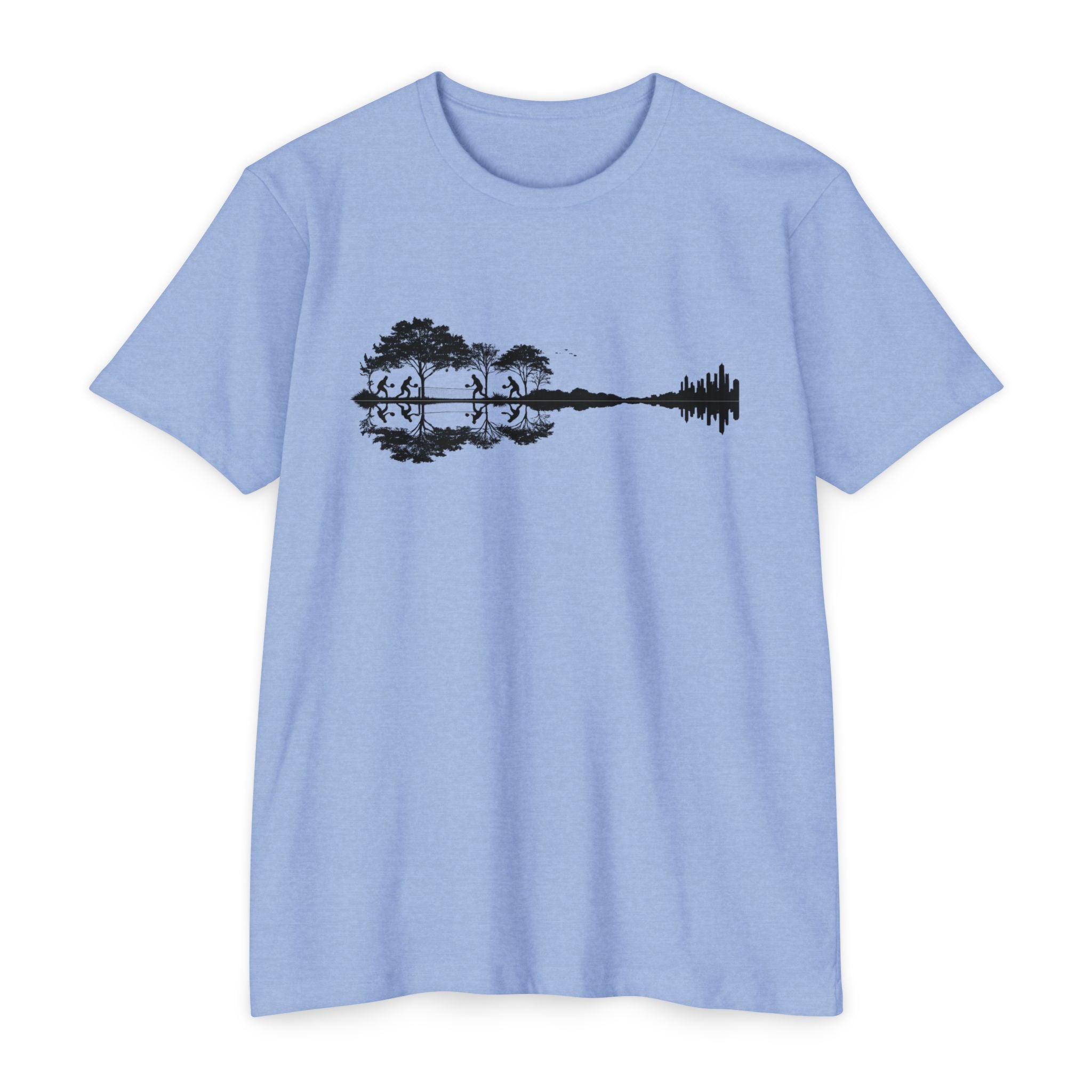 Guitar Soundwave Nature Pickleball T-Shirt