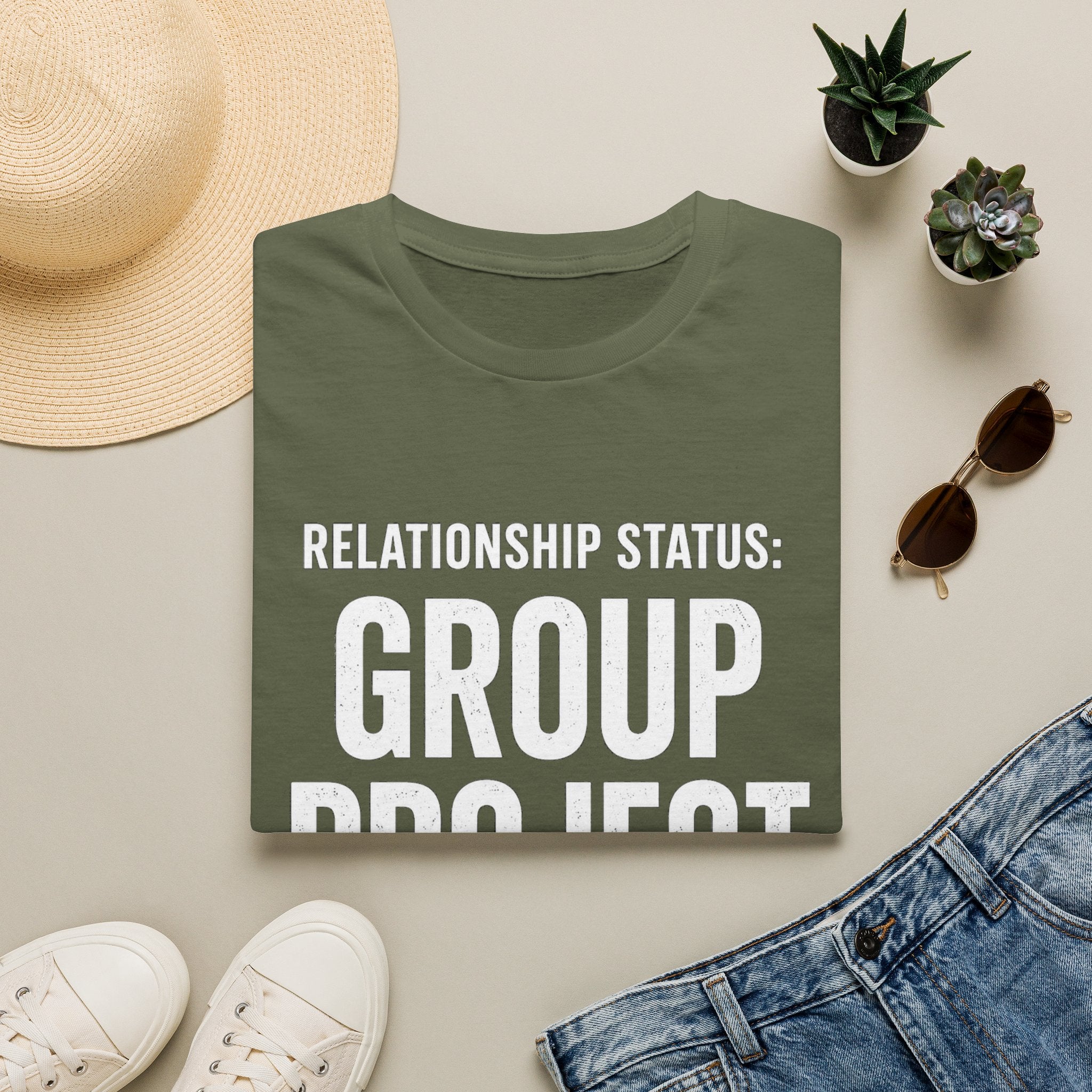 Relationship Status: Group Project T-Shirt | Funny College Student Tee