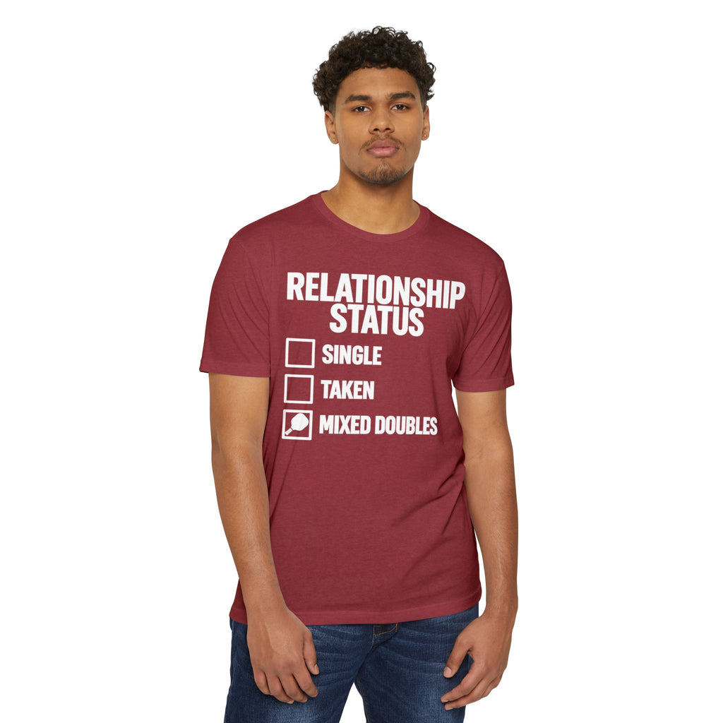 Relationship Status T-Shirt - "Mixed Doubles" Funny Pickleball Shirt
