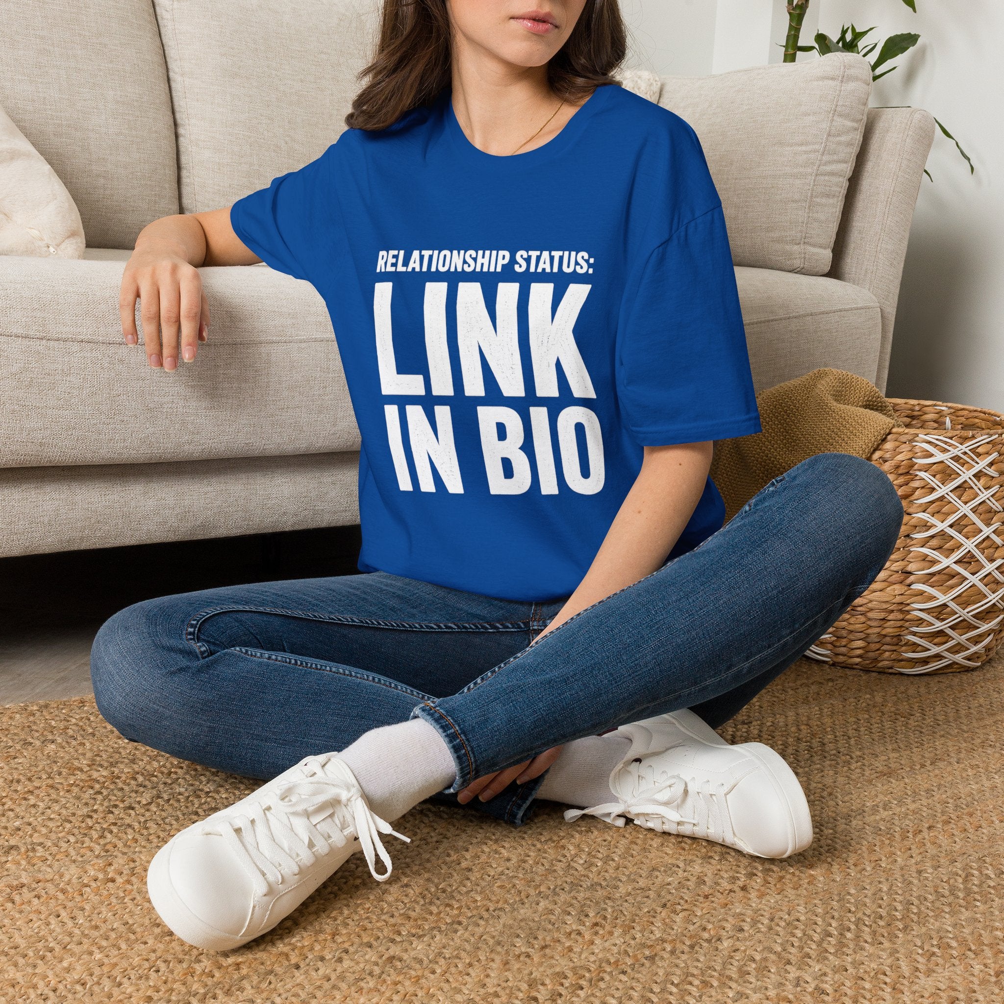 Relationship Status: Link in Bio T-Shirt | Social Media Humor Tee