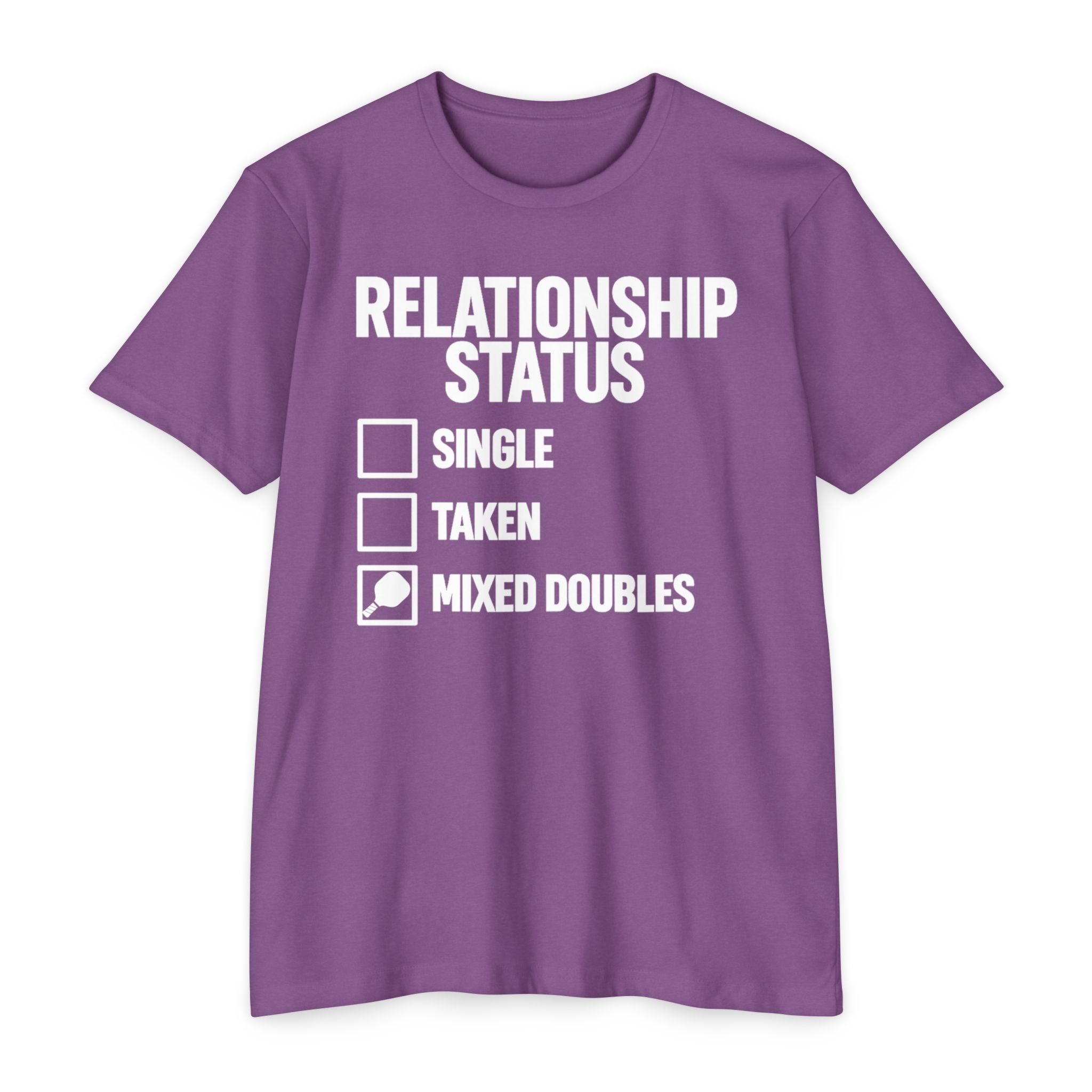 Relationship Status T-Shirt - "Mixed Doubles" Funny Pickleball Shirt