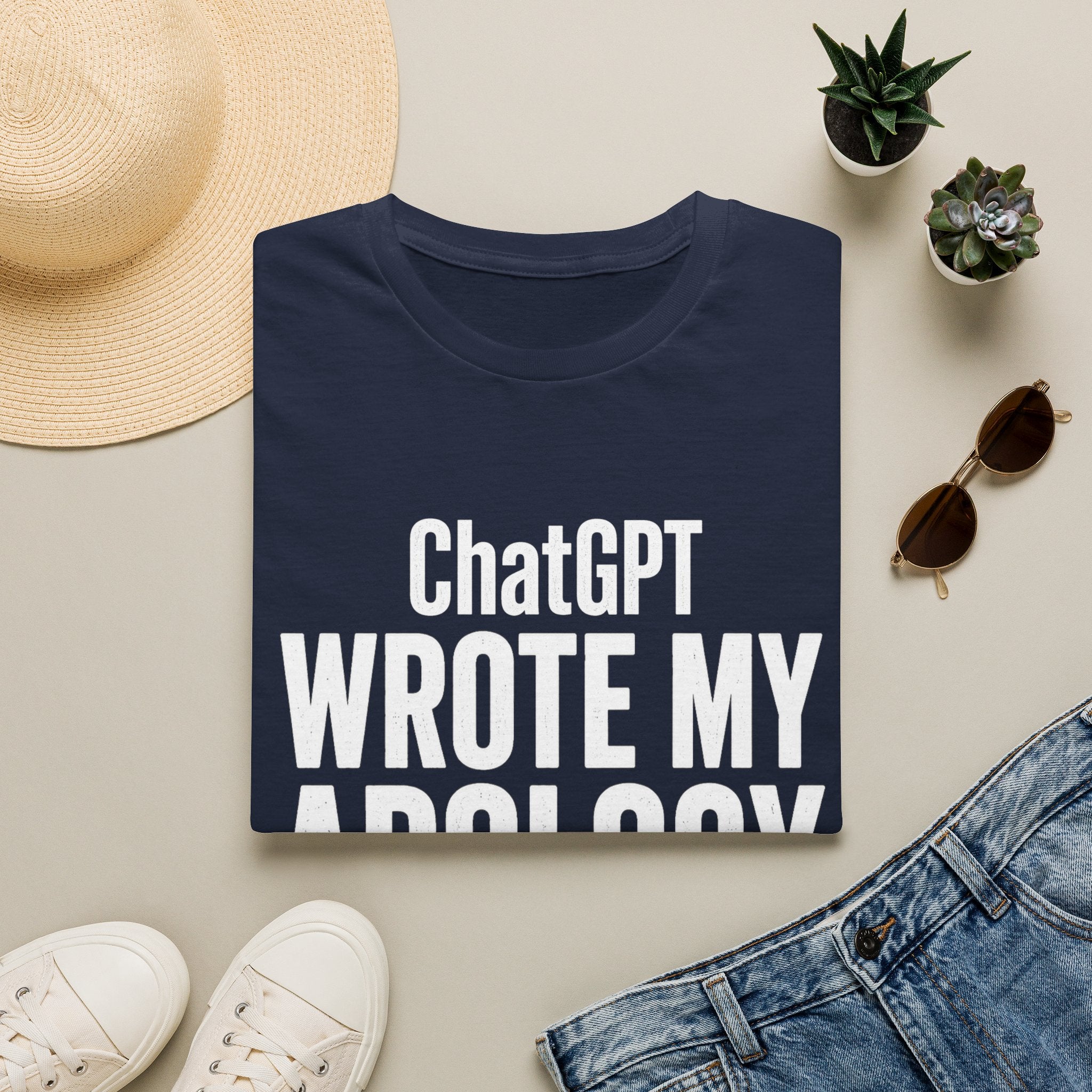 ChatGPT Wrote My Apology T-Shirt - Funny AI Humor Tee