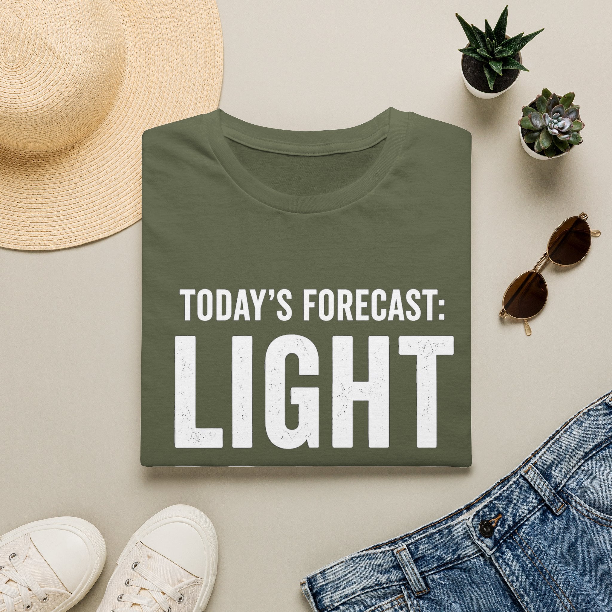 Today's Forecast: Light Drama T-Shirt | Funny Quote Tee