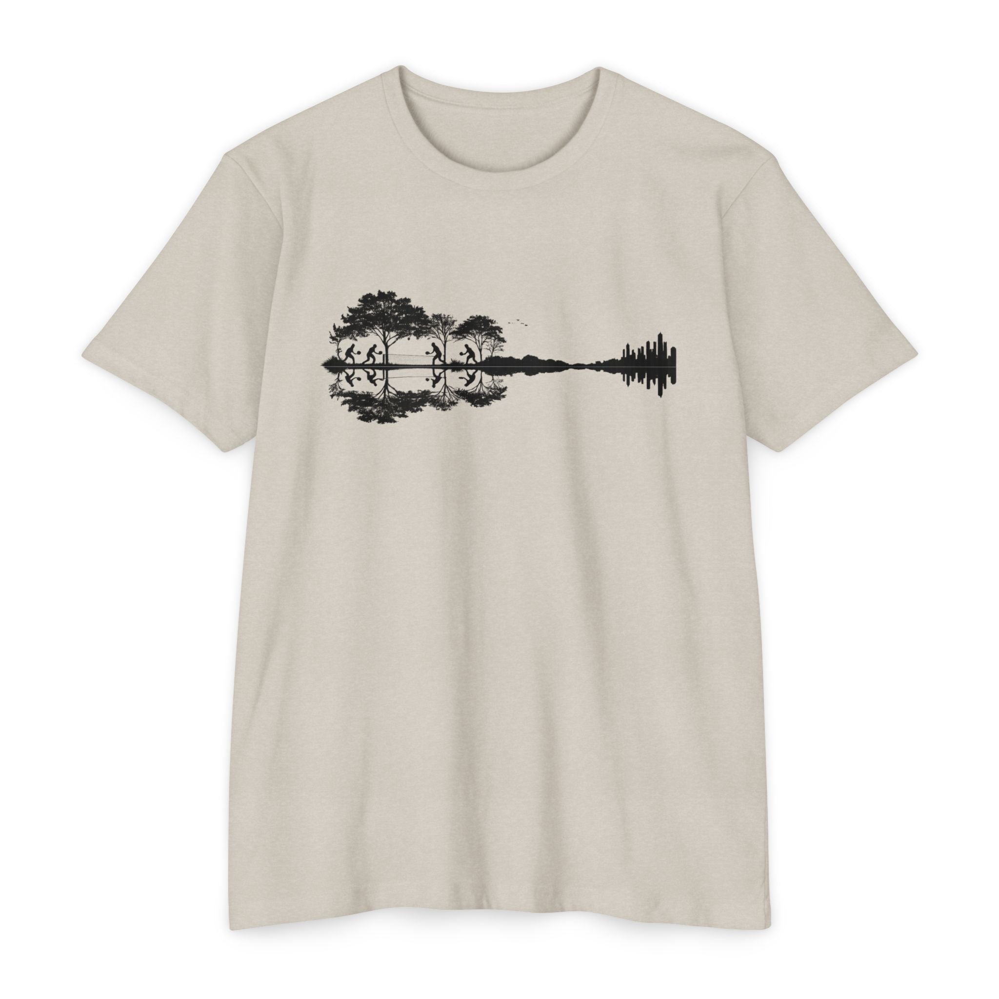 Guitar Soundwave Nature Pickleball T-Shirt
