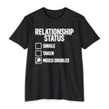 Relationship Status T-Shirt — "Mixed Doubles" Tennis Tee