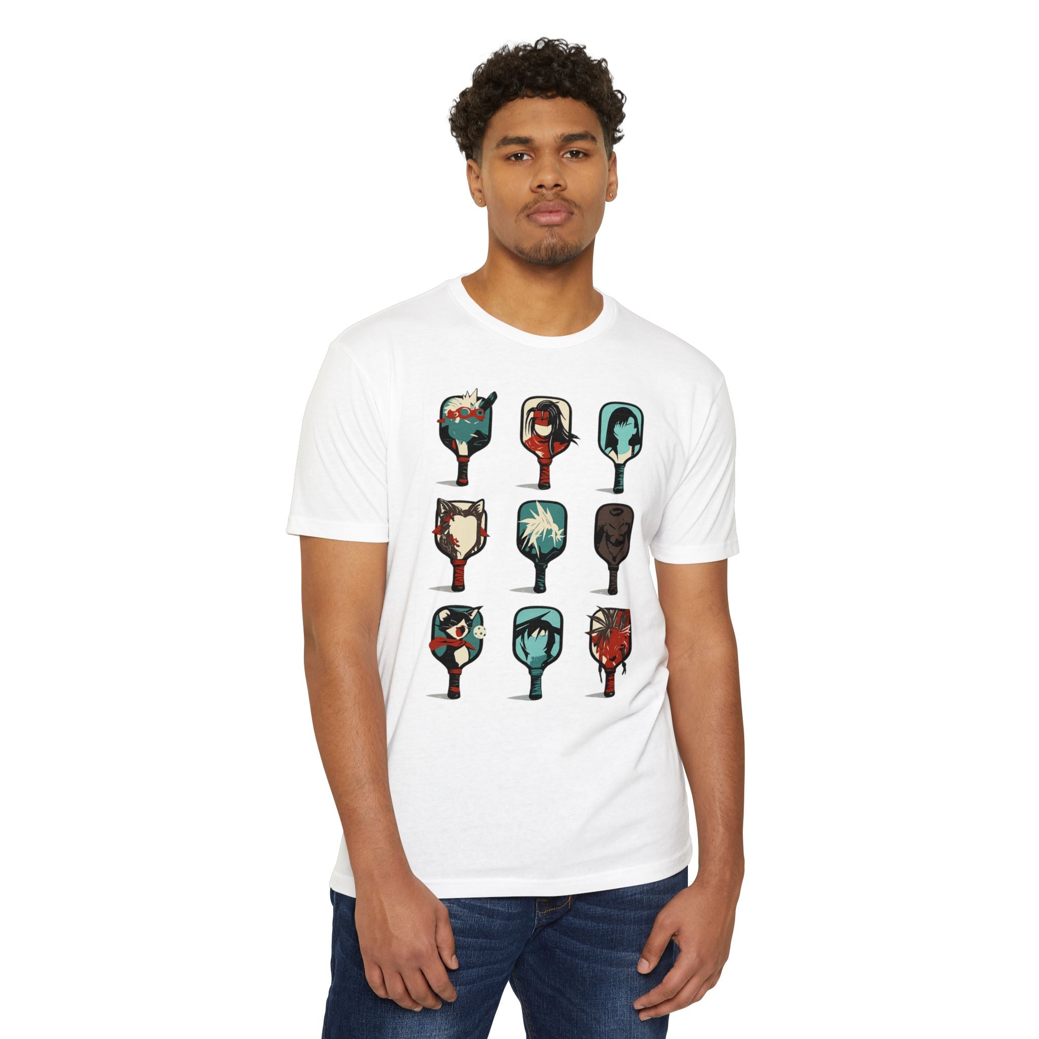 Anime Pickleball Paddle T-Shirt - Trendy Graphic Art Tee