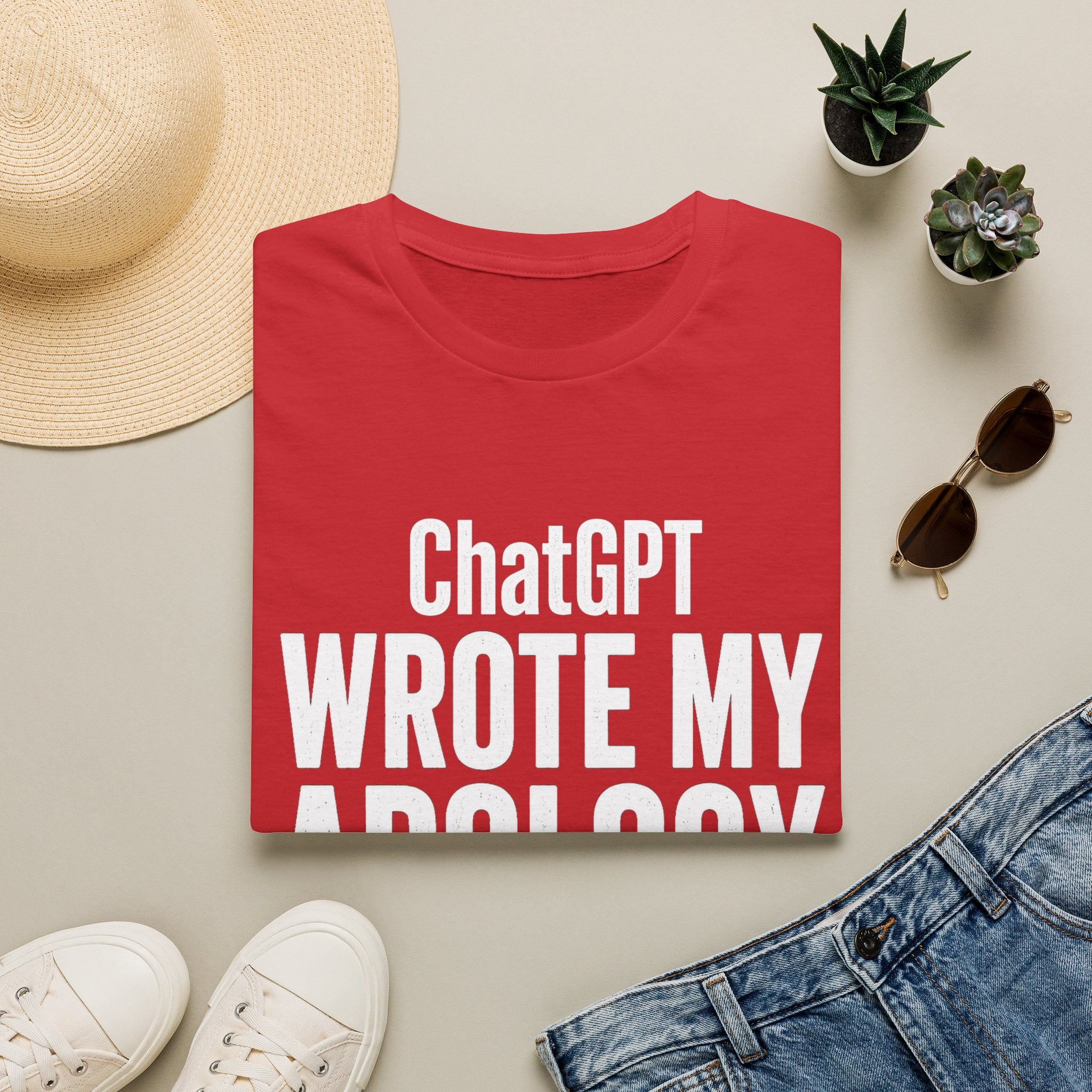 ChatGPT Wrote My Apology T-Shirt - Funny AI Humor Tee