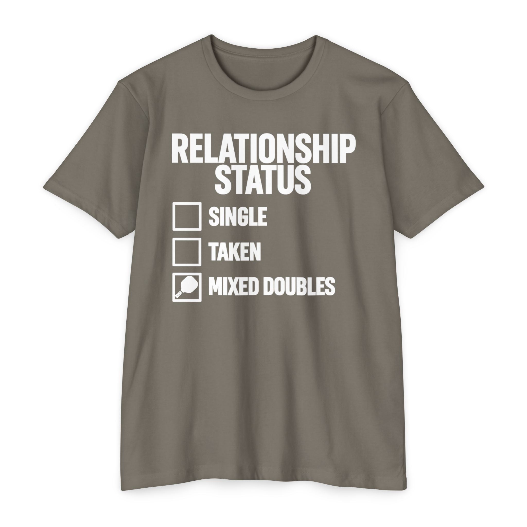 Relationship Status T-Shirt - "Mixed Doubles" Funny Pickleball Shirt