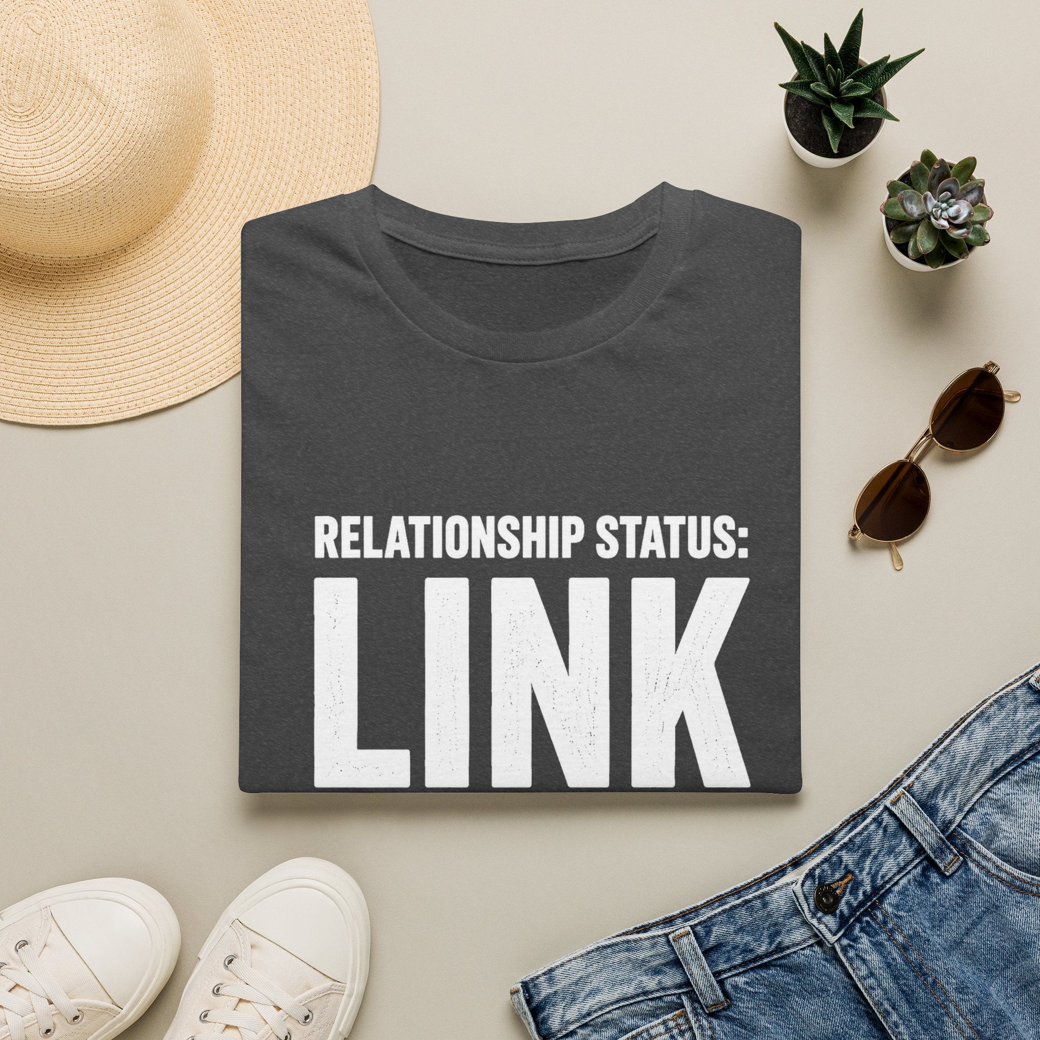 Relationship Status: Link in Bio T-Shirt | Social Media Humor Tee